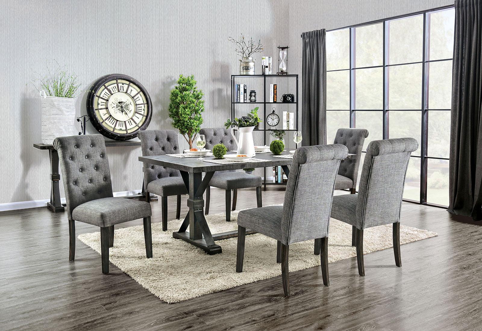 Alfred Antique Black Dining Table - Image 6
