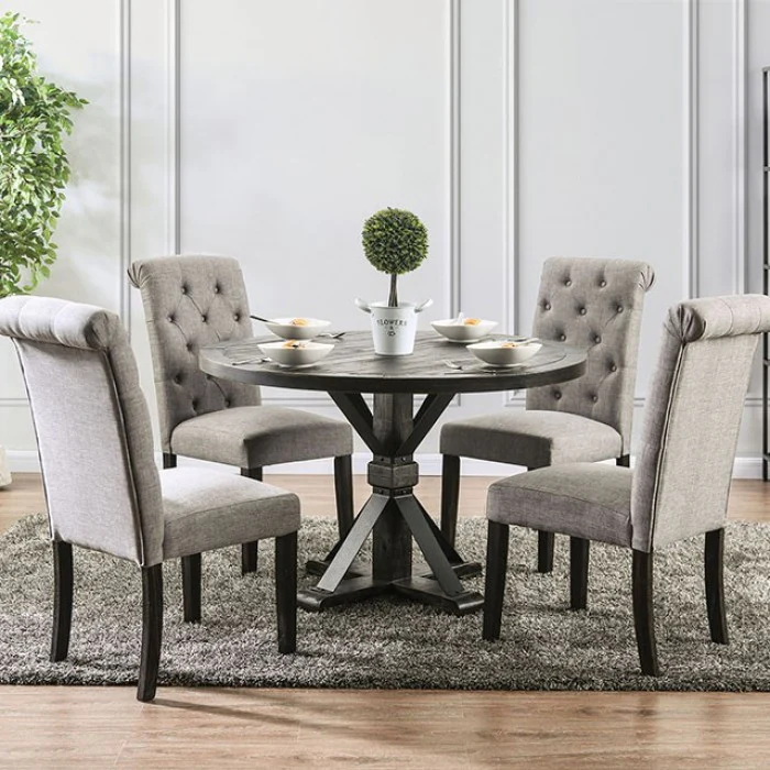 Alfred Antique Black/Ivory 5-Piece Dining Room Set - Image 2