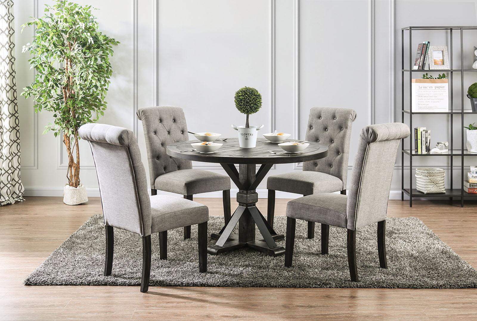 Alfred Antique Black/Ivory Round Table - Image 4