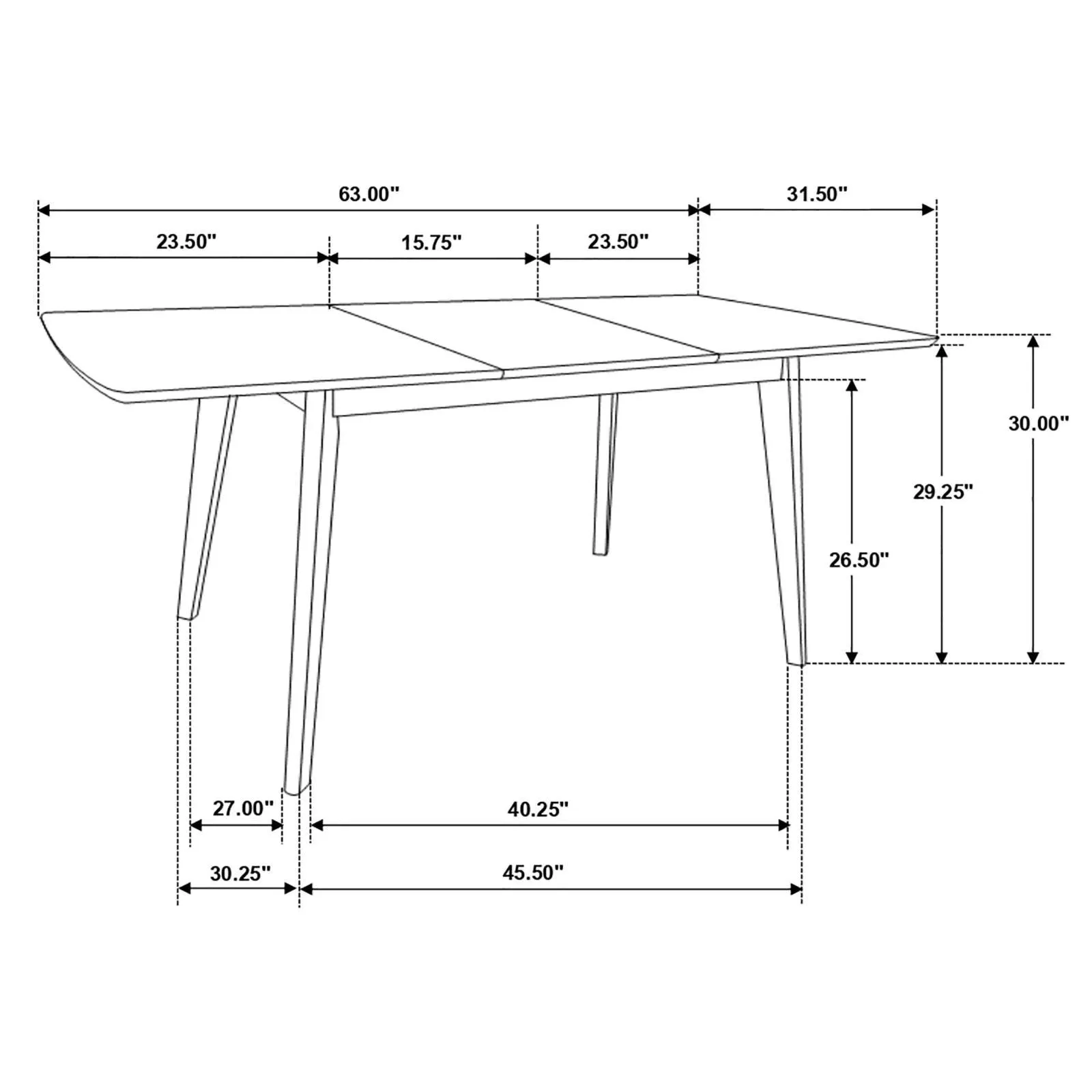 Alfredo Natural Walnut/Gray 5-Piece Dining Set - Image 8