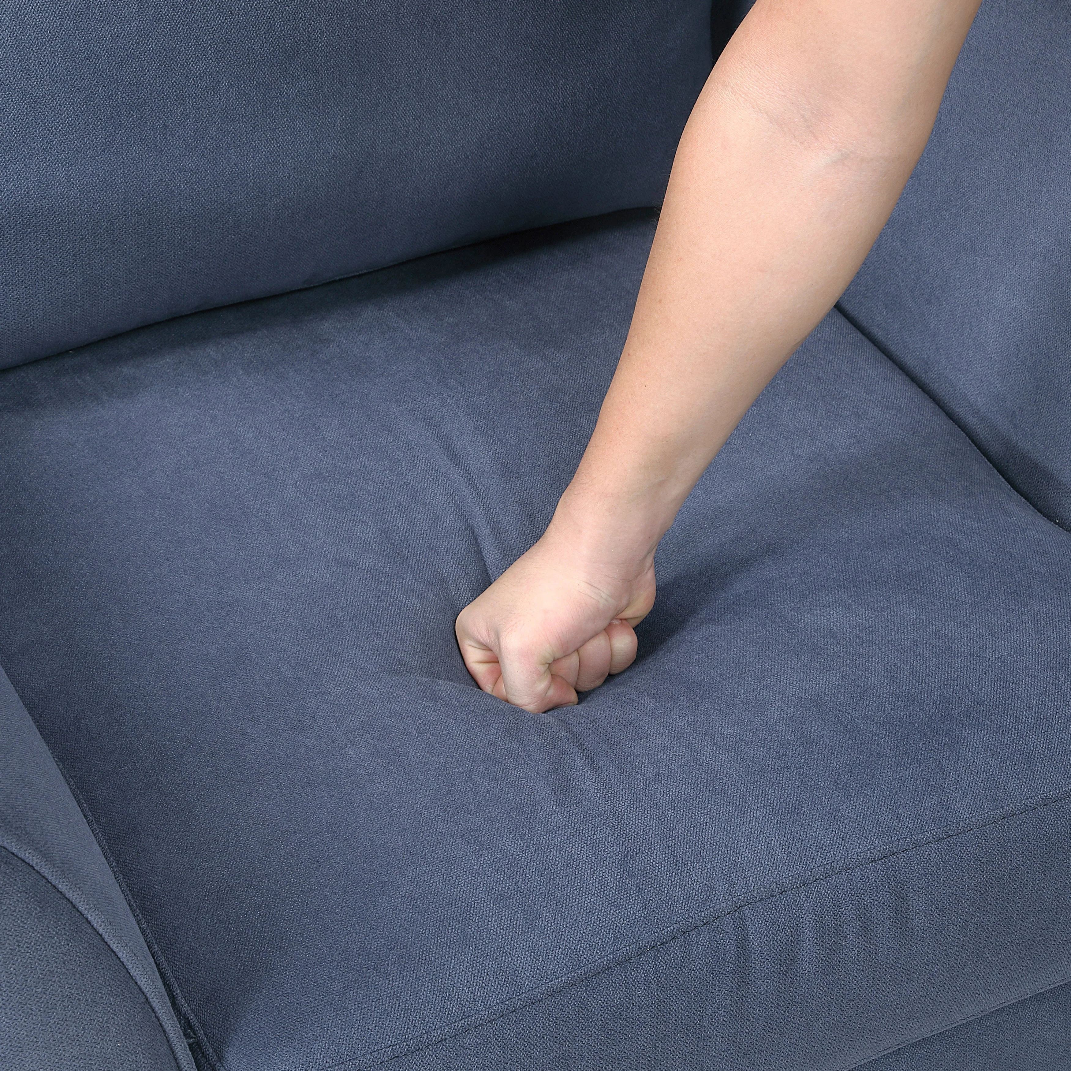 Aliana Blue Loveseat - Image 6