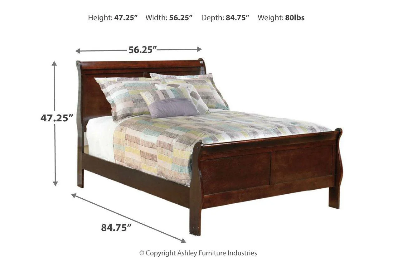 Alisdair Reddish Brown Full Sleigh Bed - Image 4