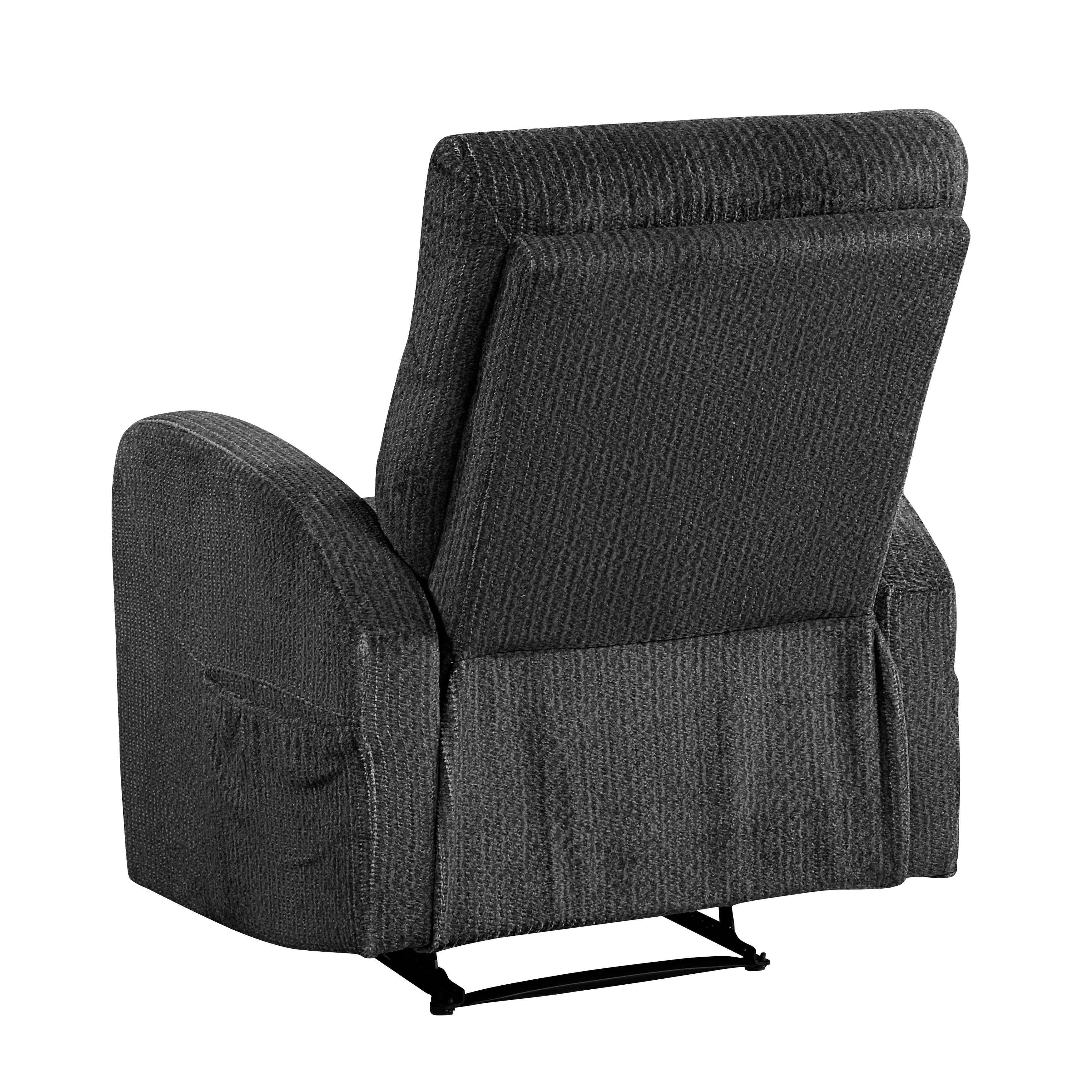 Allen Dark Gray 3-Piece Reclining Living Room Set - Image 15