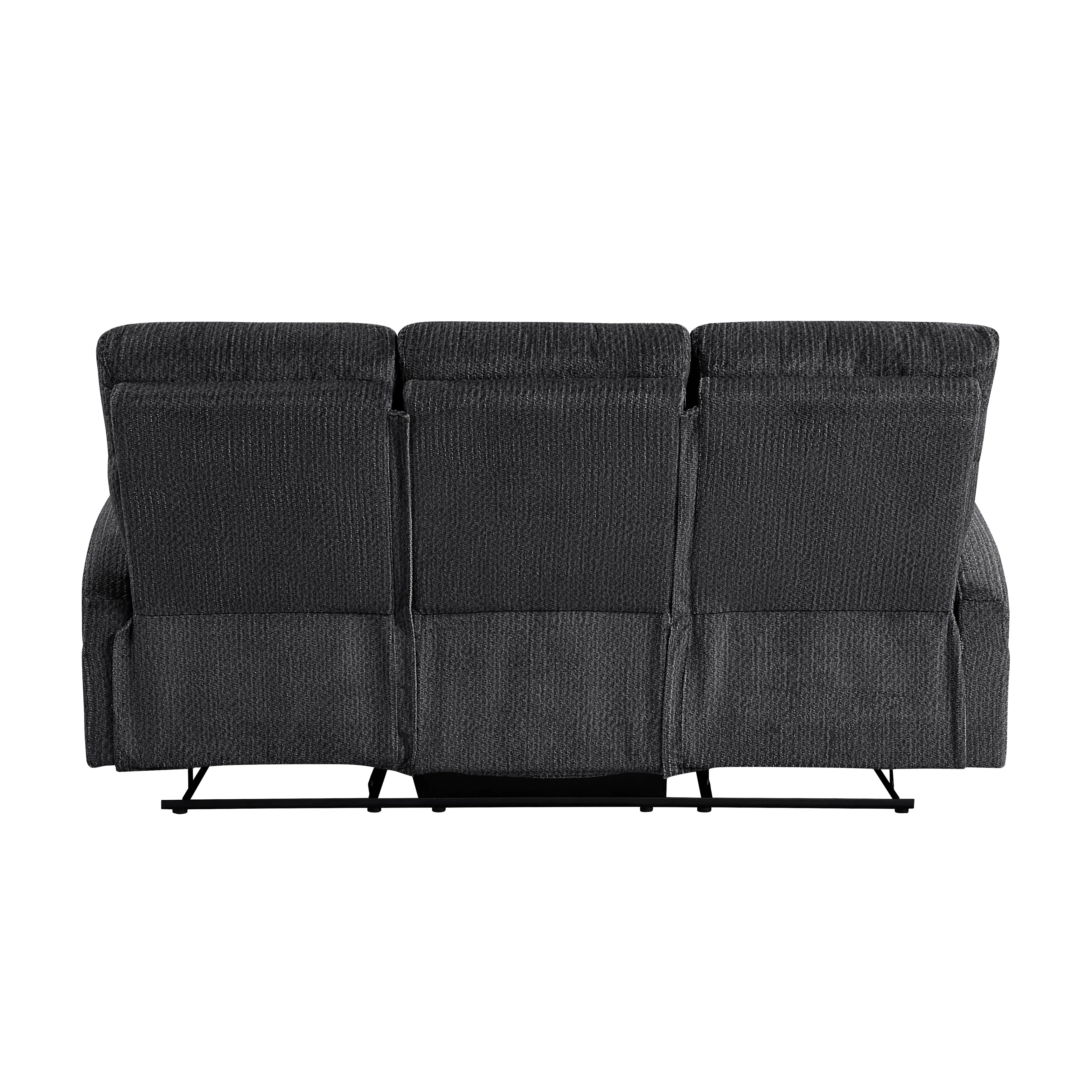 Allen Dark Gray Double Reclining Sofa and Loveseat - Image 4