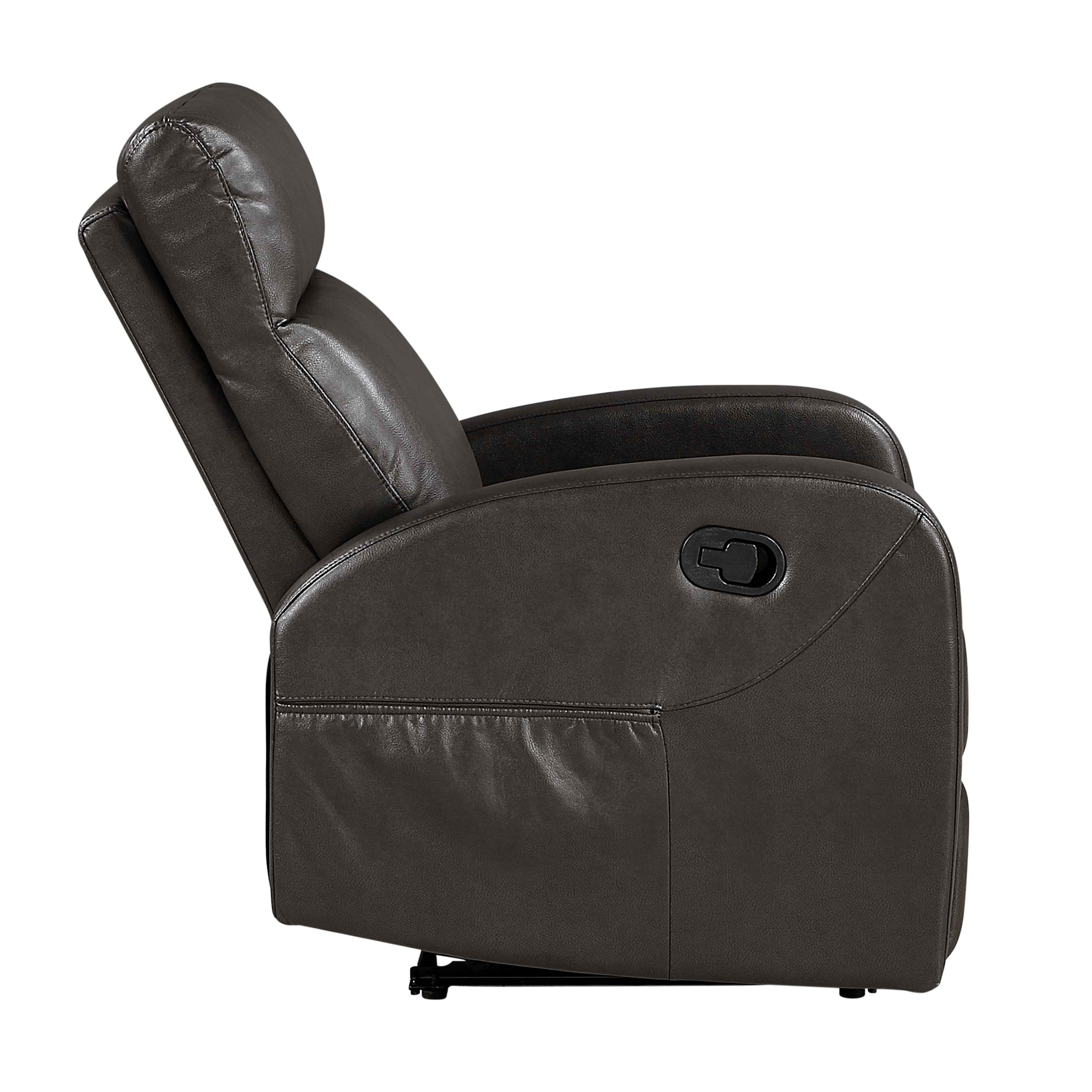 Allen Espresso 3-Piece Reclining Living Room Set - Image 12