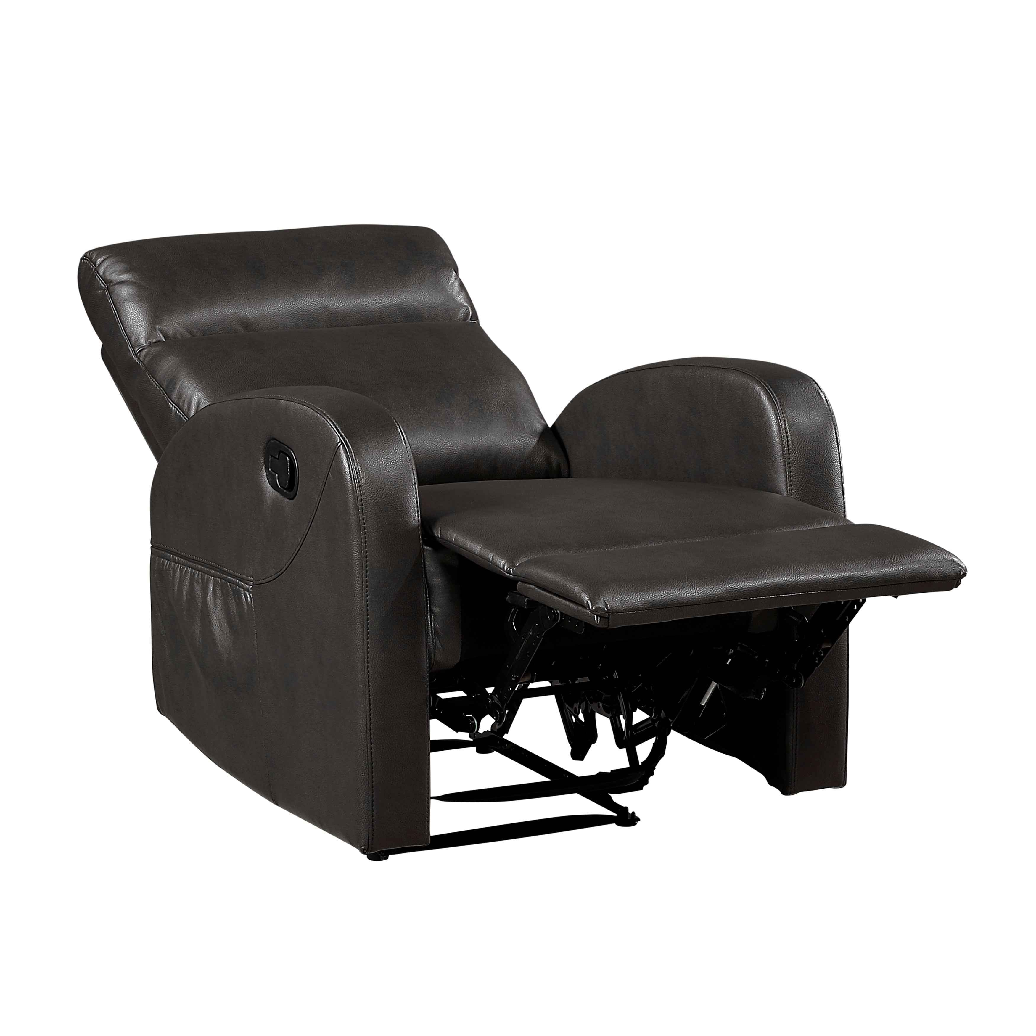 Allen Espresso 3-Piece Reclining Living Room Set - Image 16