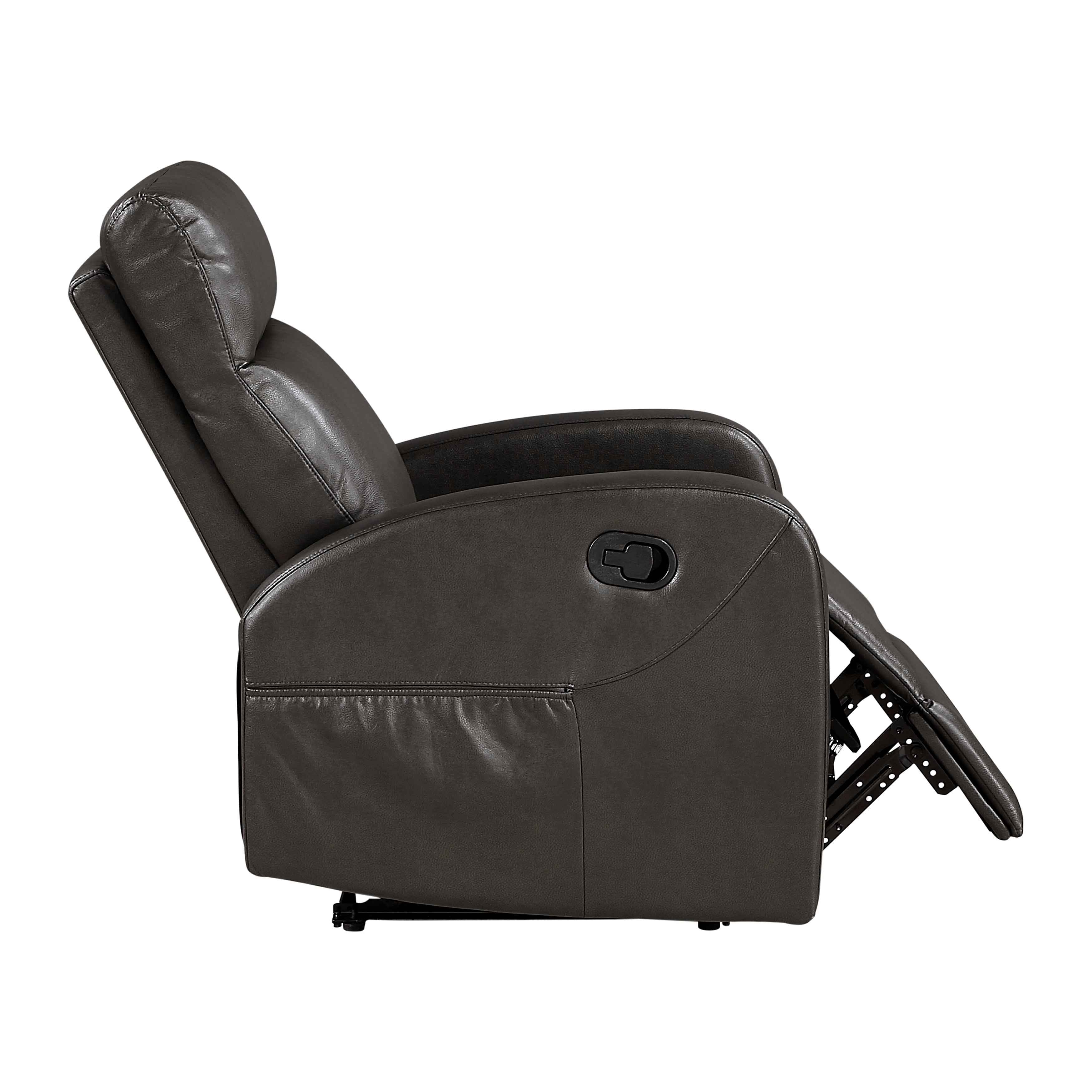 Allen Espresso 3-Piece Reclining Living Room Set - Image 17