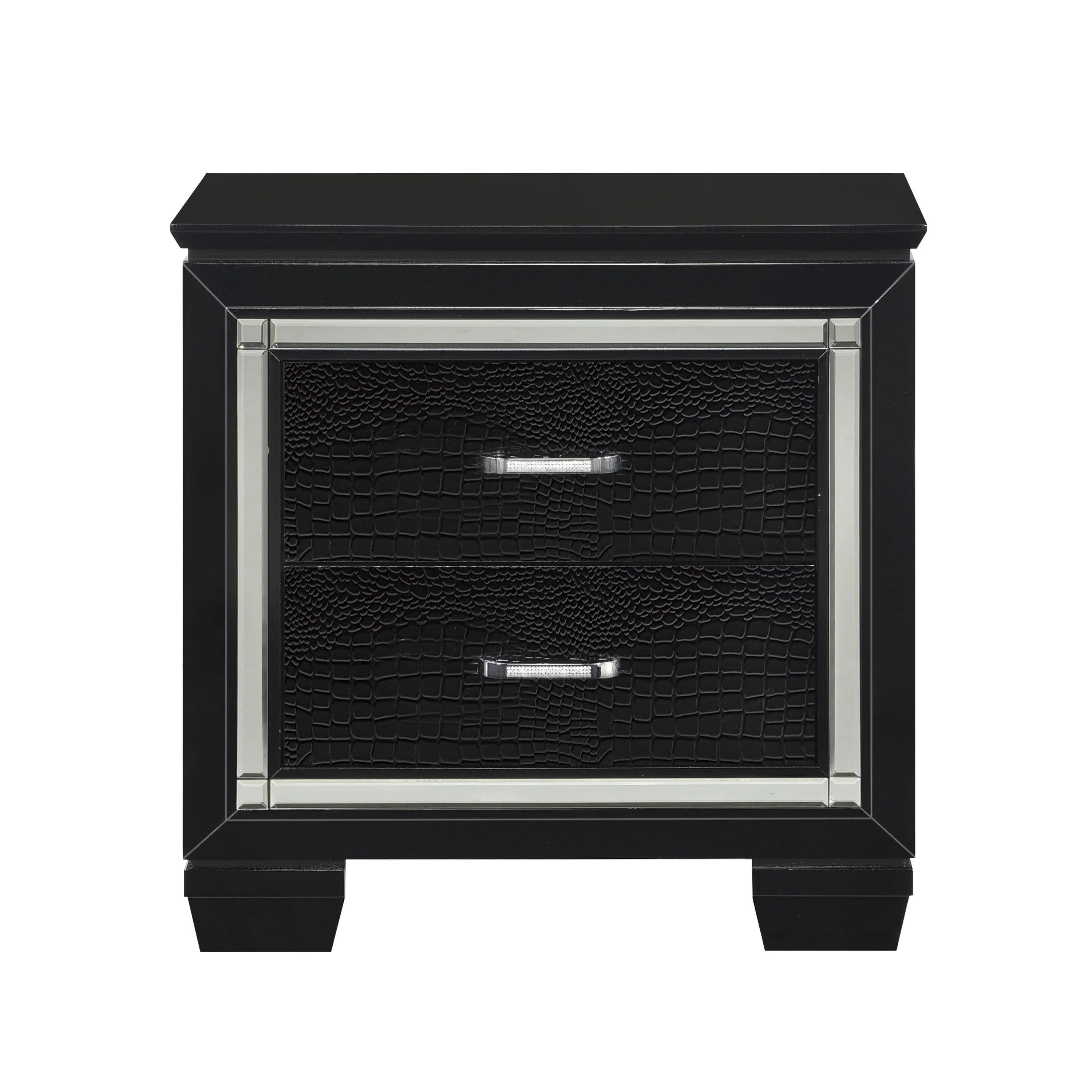 Allura Black LED Upholstered Panel Youth Bedroom Set - Image 6