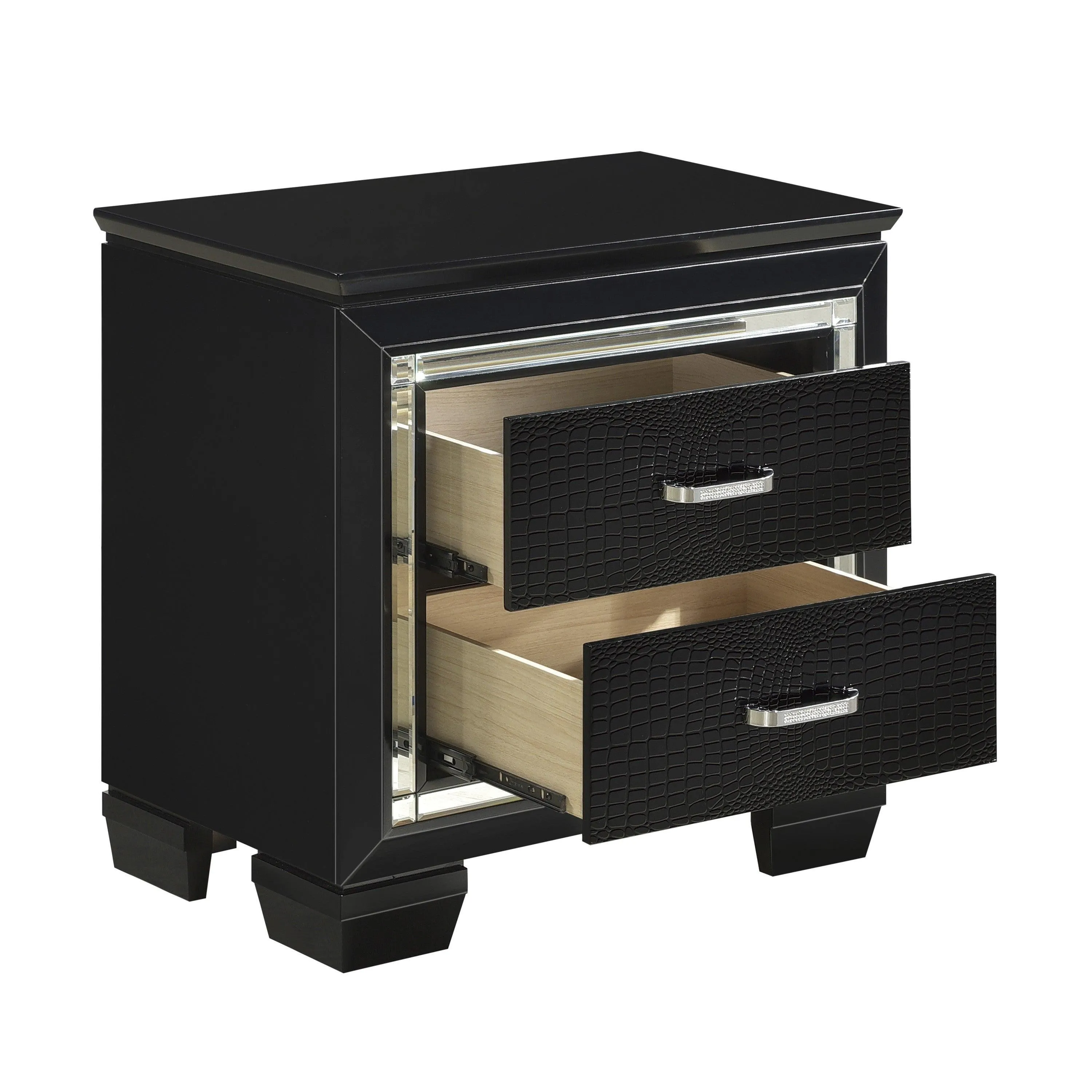Allura Black Nightstand - Image 3