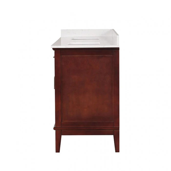 Almeria White/Cherry Vanity Set - Image 3