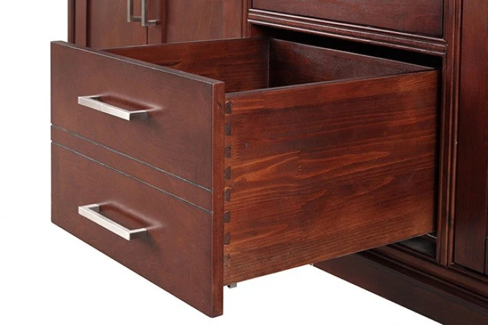 Almeria White/Cherry Vanity Set - Image 7