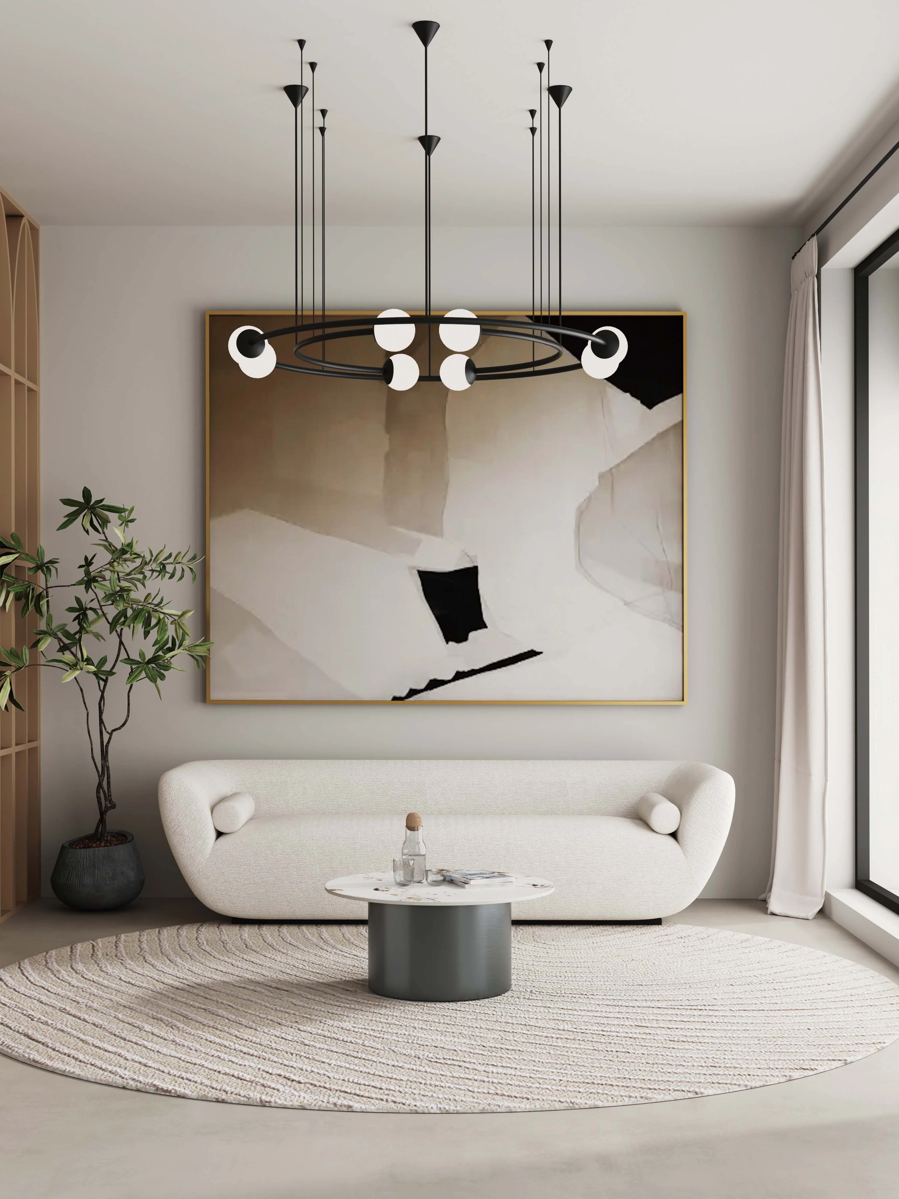 Alondra Coffee Table in Black - Image 2