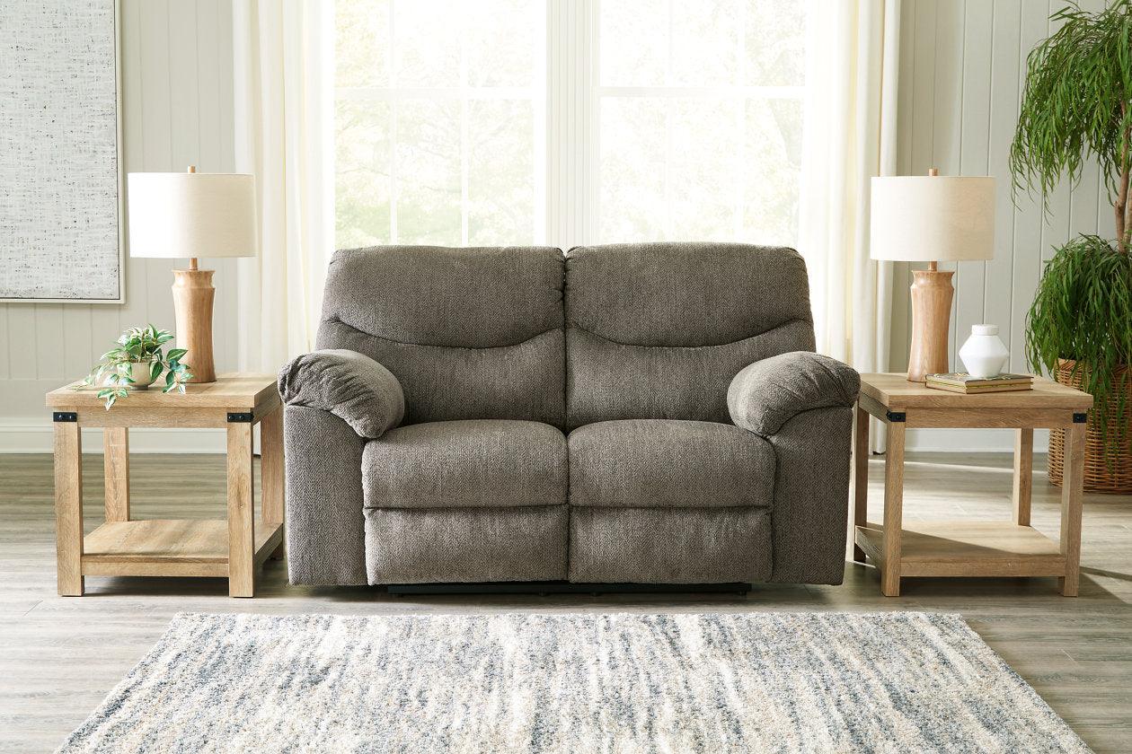 Alphons Putty Manual Reclining Loveseat