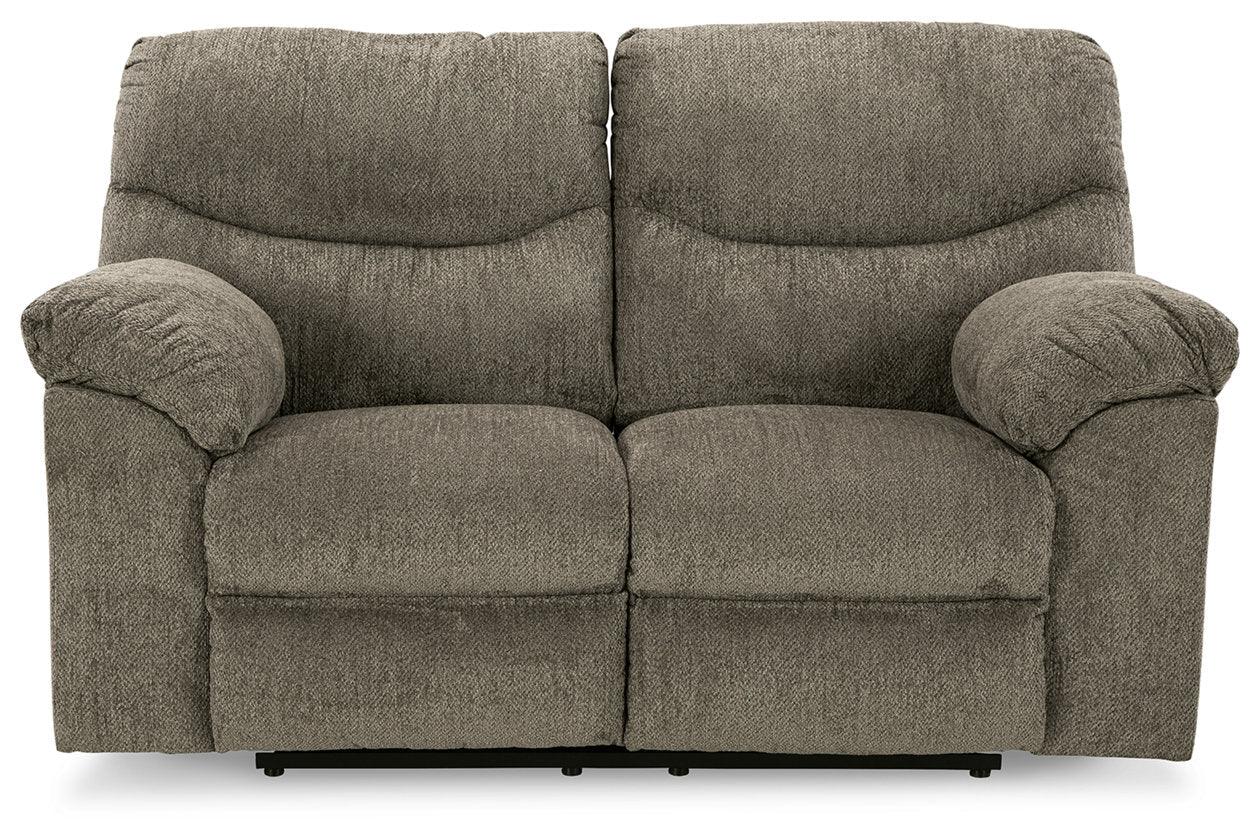 Alphons Putty Manual Reclining Loveseat - Image 4