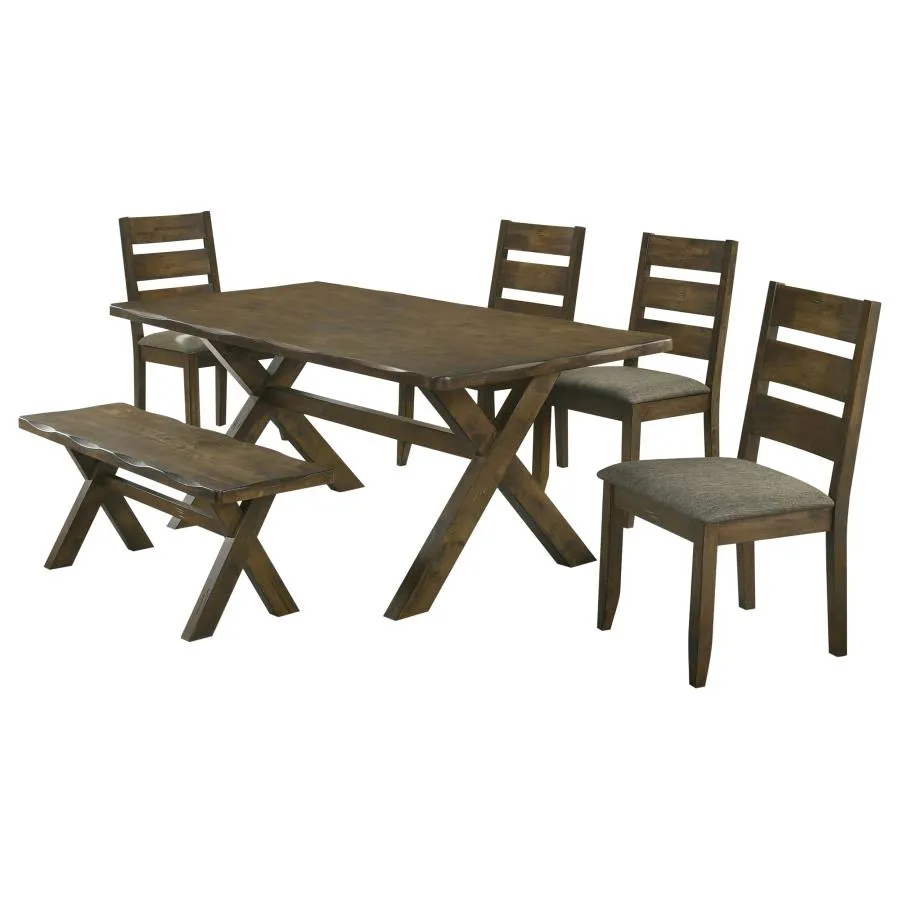 Alston Knotty Nutmeg/Gray 6-Piece Dining Set - Image 2