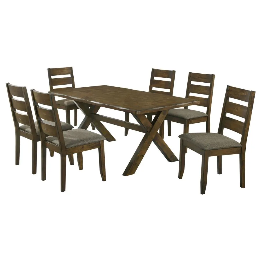 Alston Knotty Nutmeg/Gray 7-Piece Rectangular Dining Set - Image 2