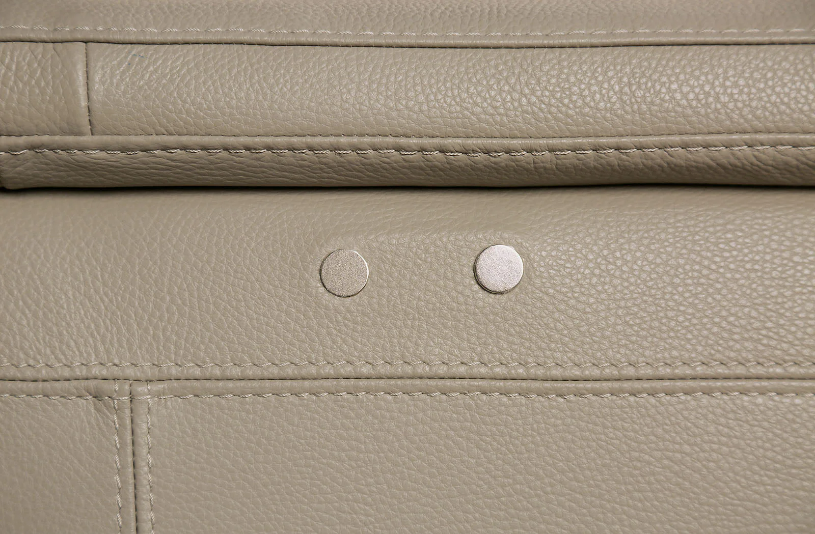 Altamura Taupe Real Italian Leather Power Reclining Sofa & Loveseat - Image 4