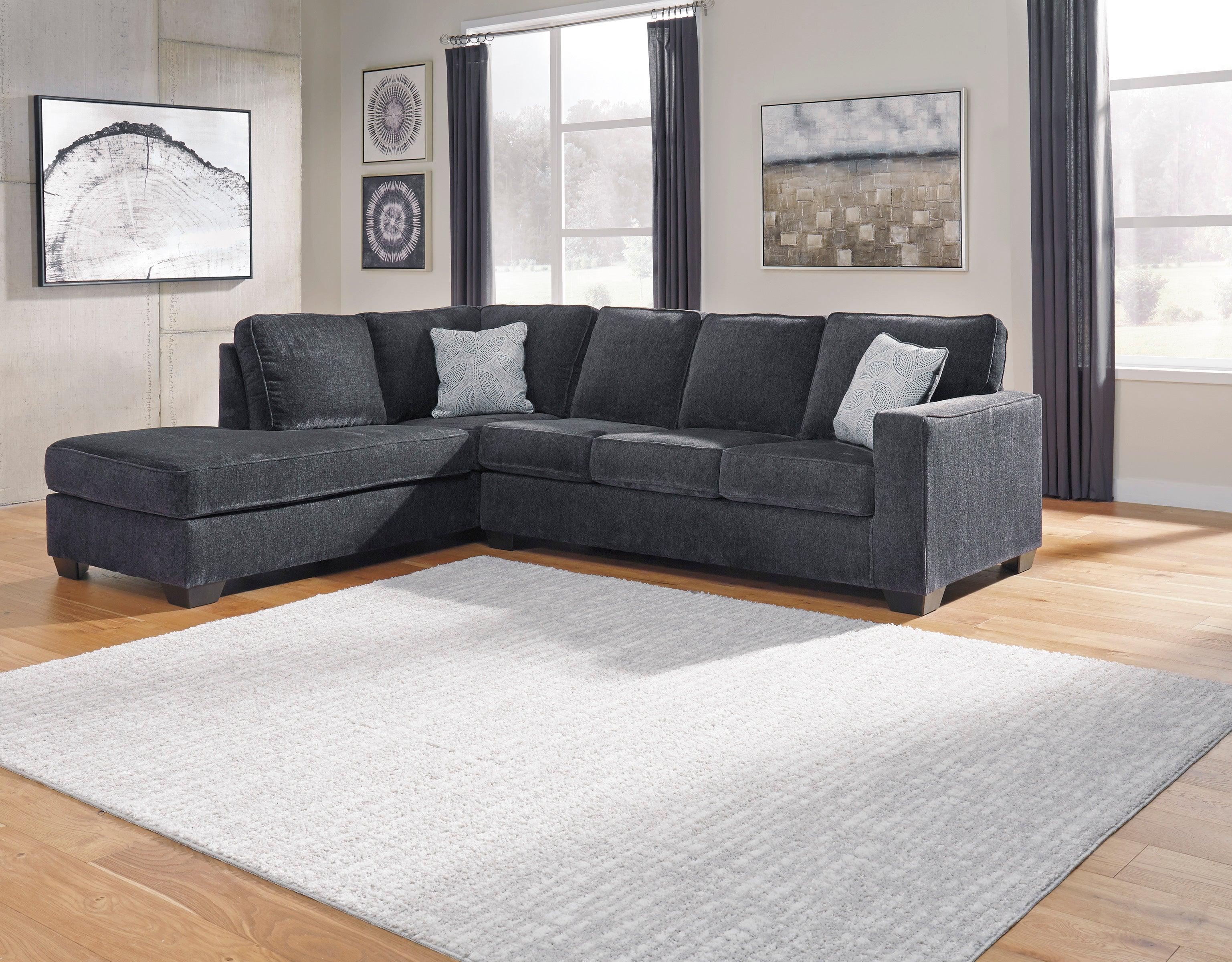 Altari Slate 2-Piece Left Arm Facing Chaise Sleeper Sectional - Image 2