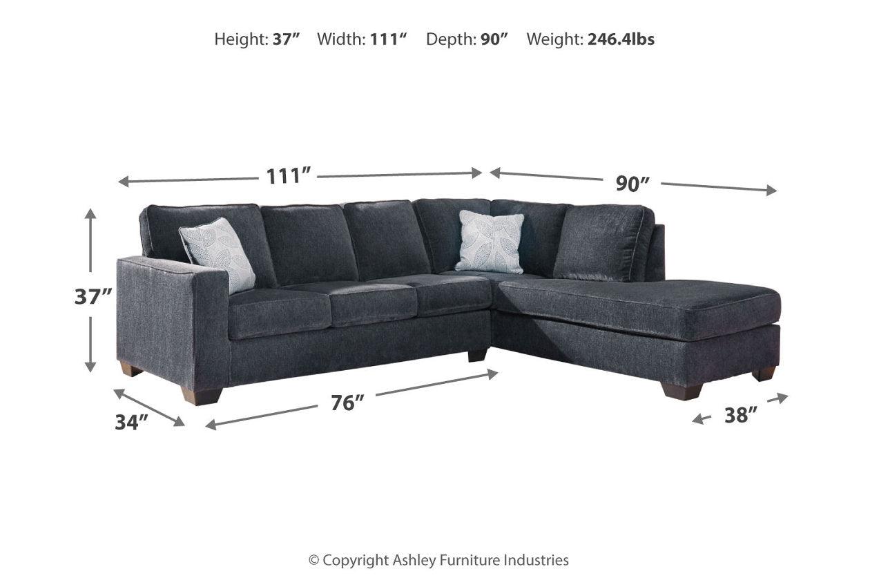 Altari Slate 2-Piece Right Arm Facing Chaise Sectional - Image 5