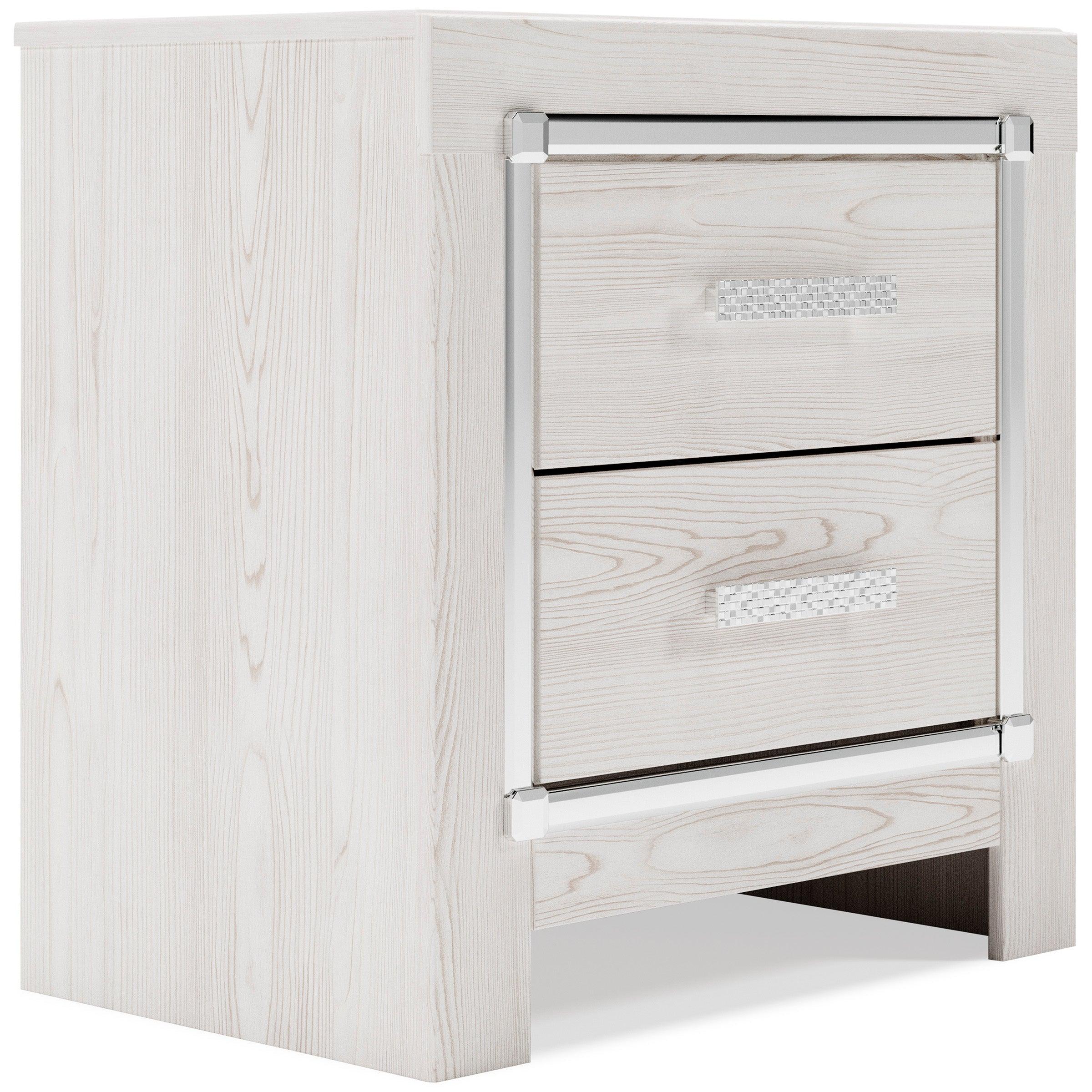 Altyra White LED Upholstered Panel Youth Bedroom Set - Image 5