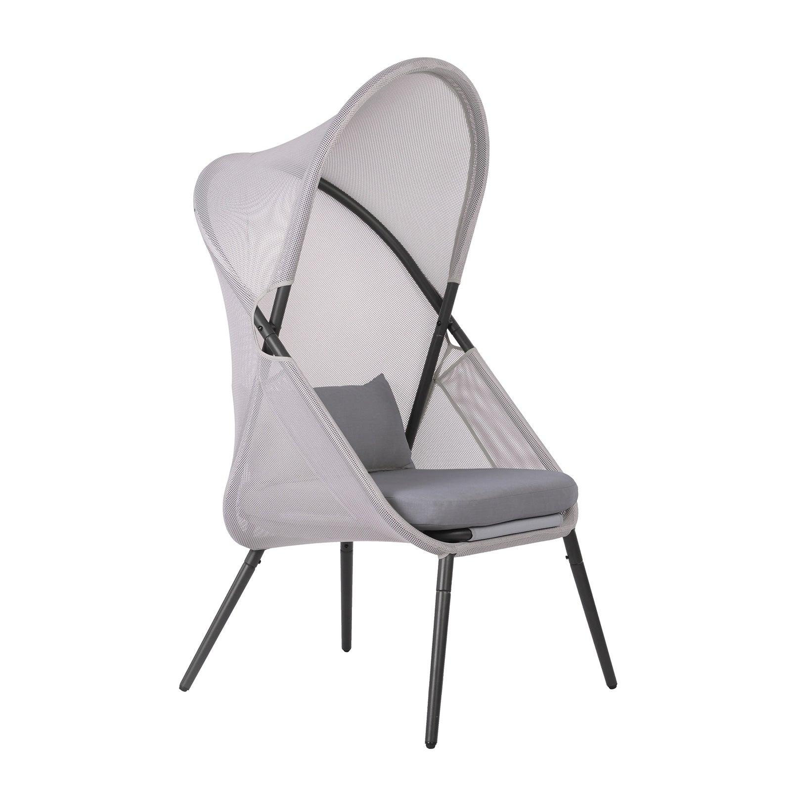 Alverta Light Gray Foldable Chair, Set of 2 - Image 2