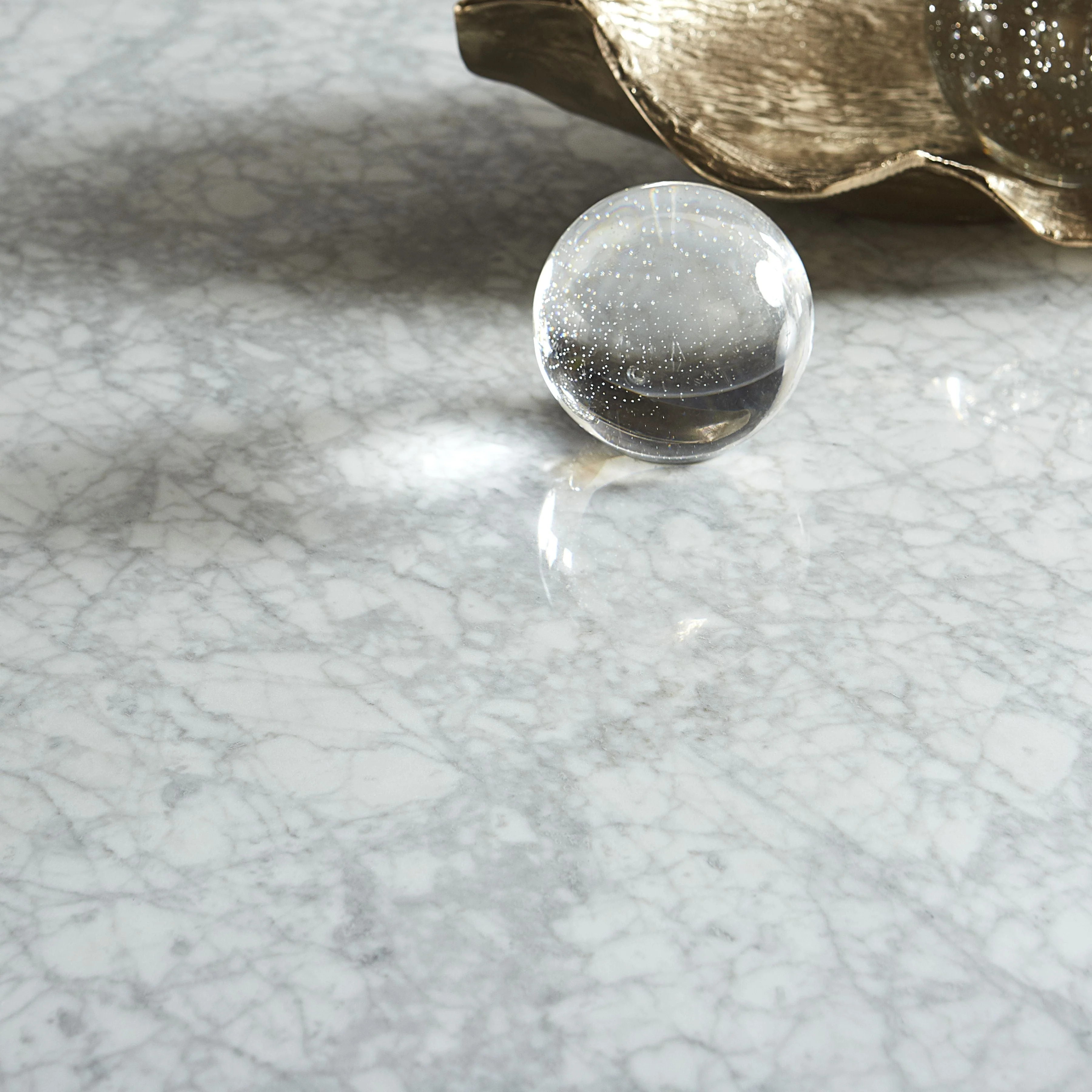 Amalfi 54 inch Round Carrara Marble Top Counter Table - Image 3