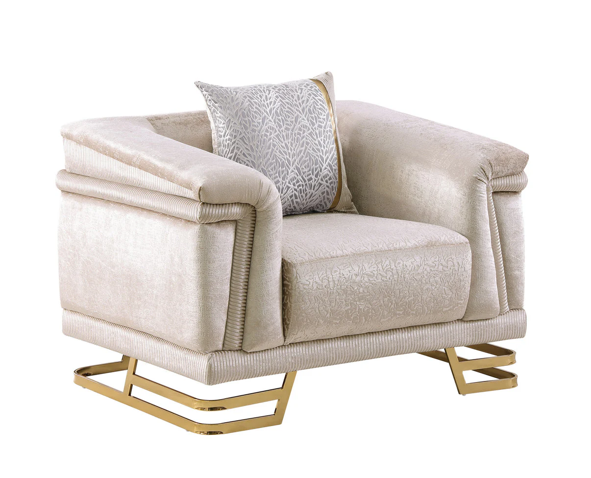 Amalfi Champagne Living Room Set - Image 4