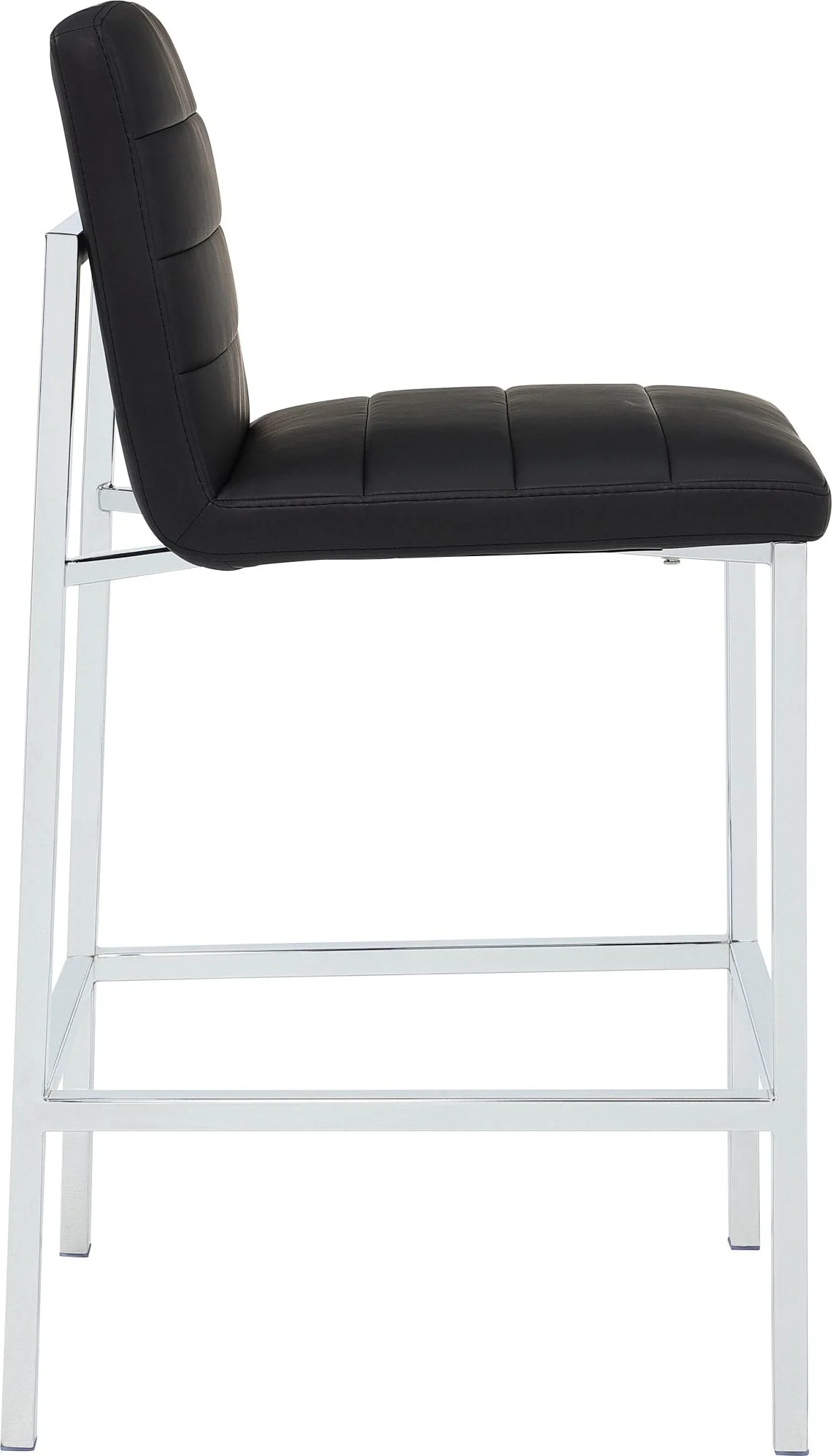 Amalfi Soot/Chrome Metal Back Bar Stool (Set of 2) - Image 3