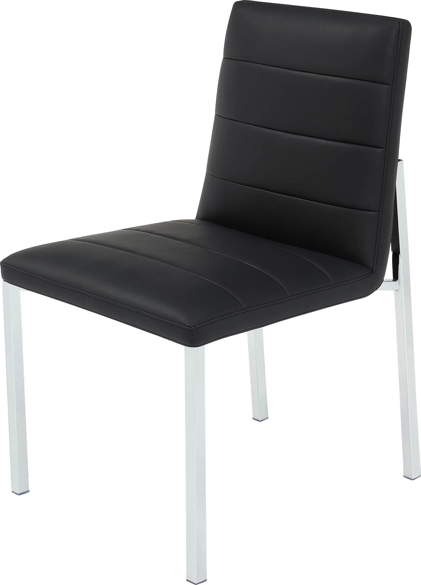 Amalfi Soot/Chrome Metal Back Chair (Set of 2) - Image 2