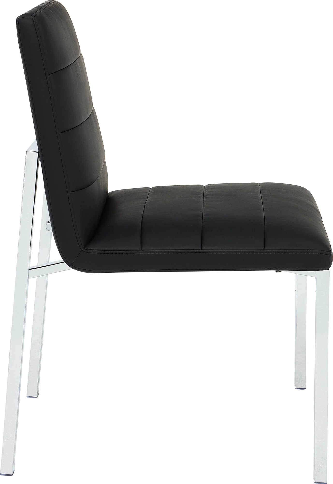Amalfi Soot/Chrome Metal Back Chair (Set of 2) - Image 3