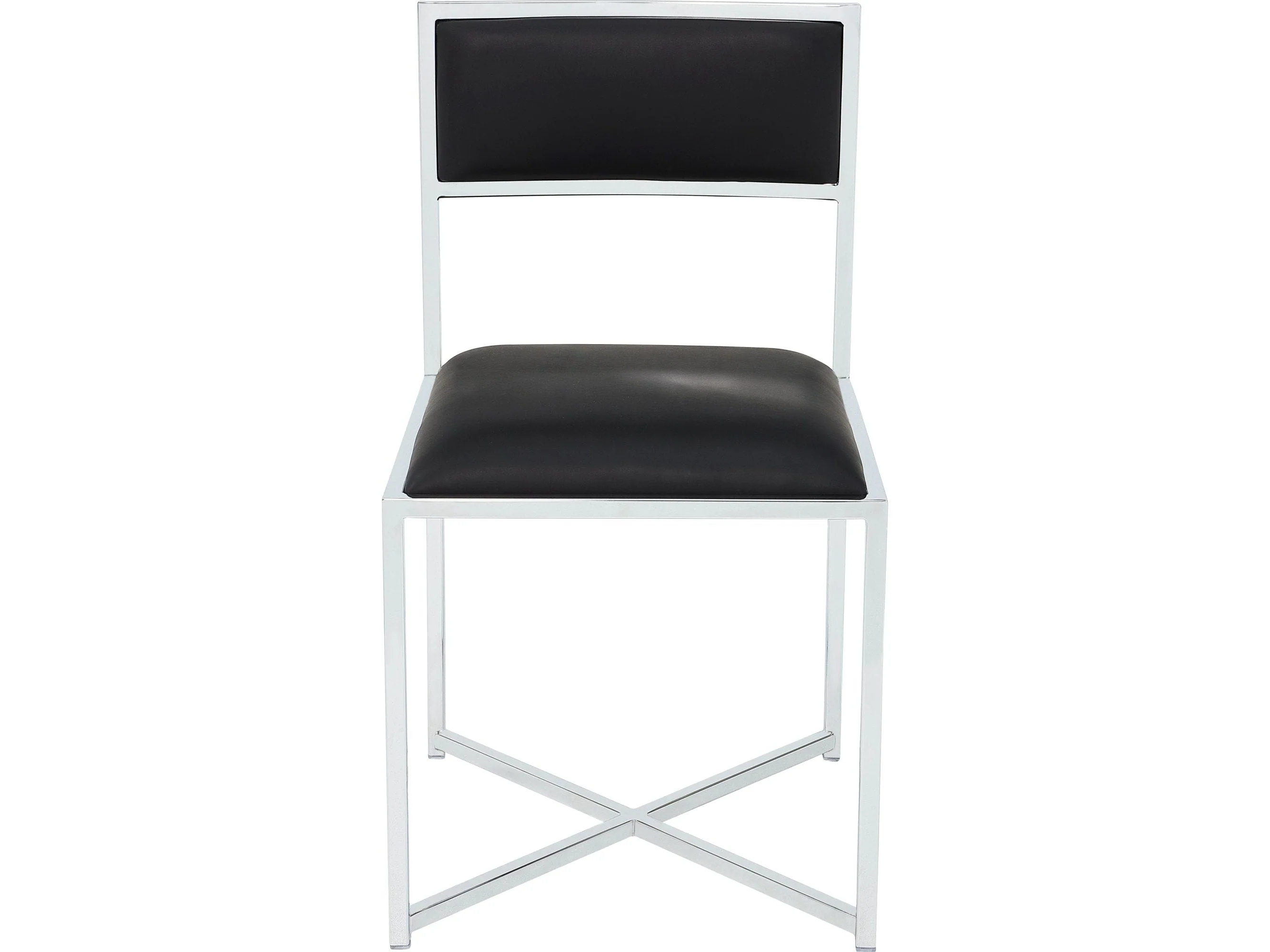 Amalfi Soot/Chrome X Base Chair (Set of 2)