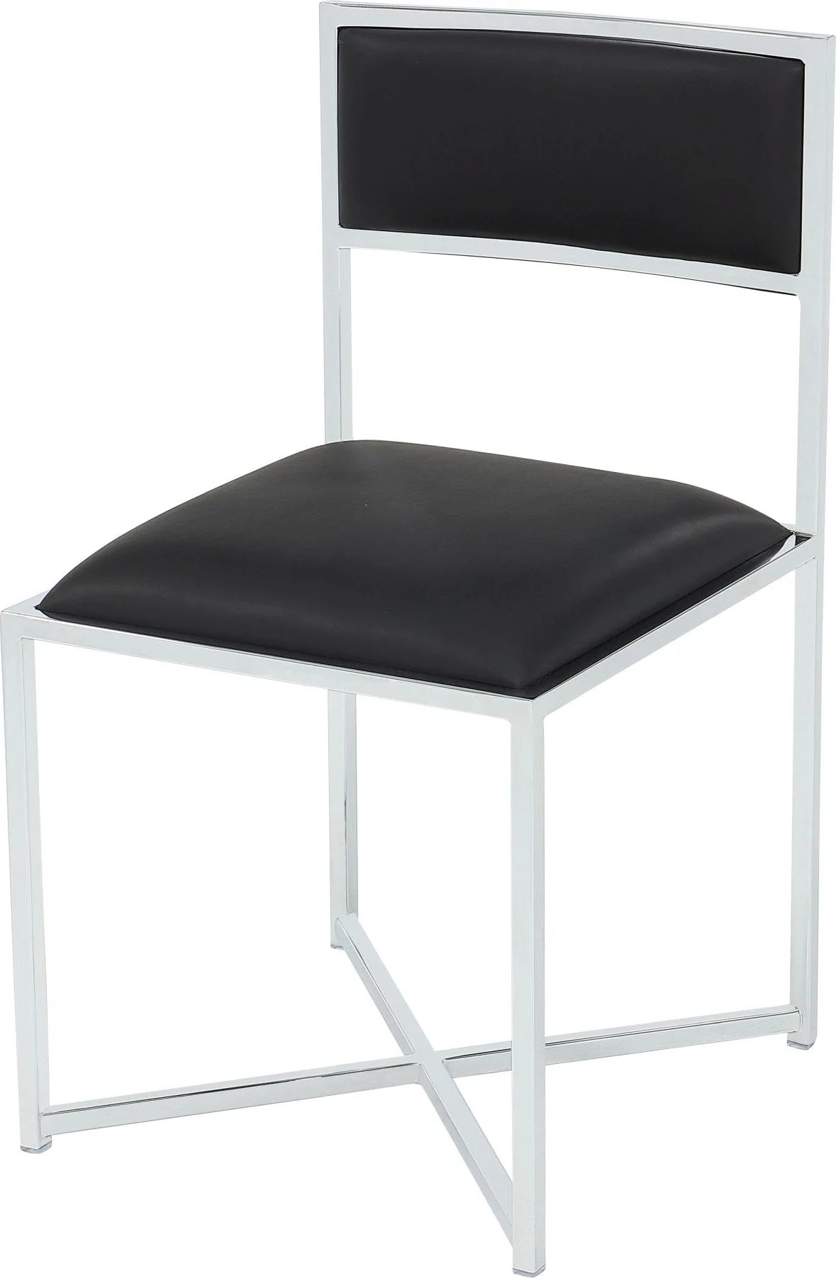 Amalfi Soot/Chrome X Base Chair (Set of 2) - Image 2