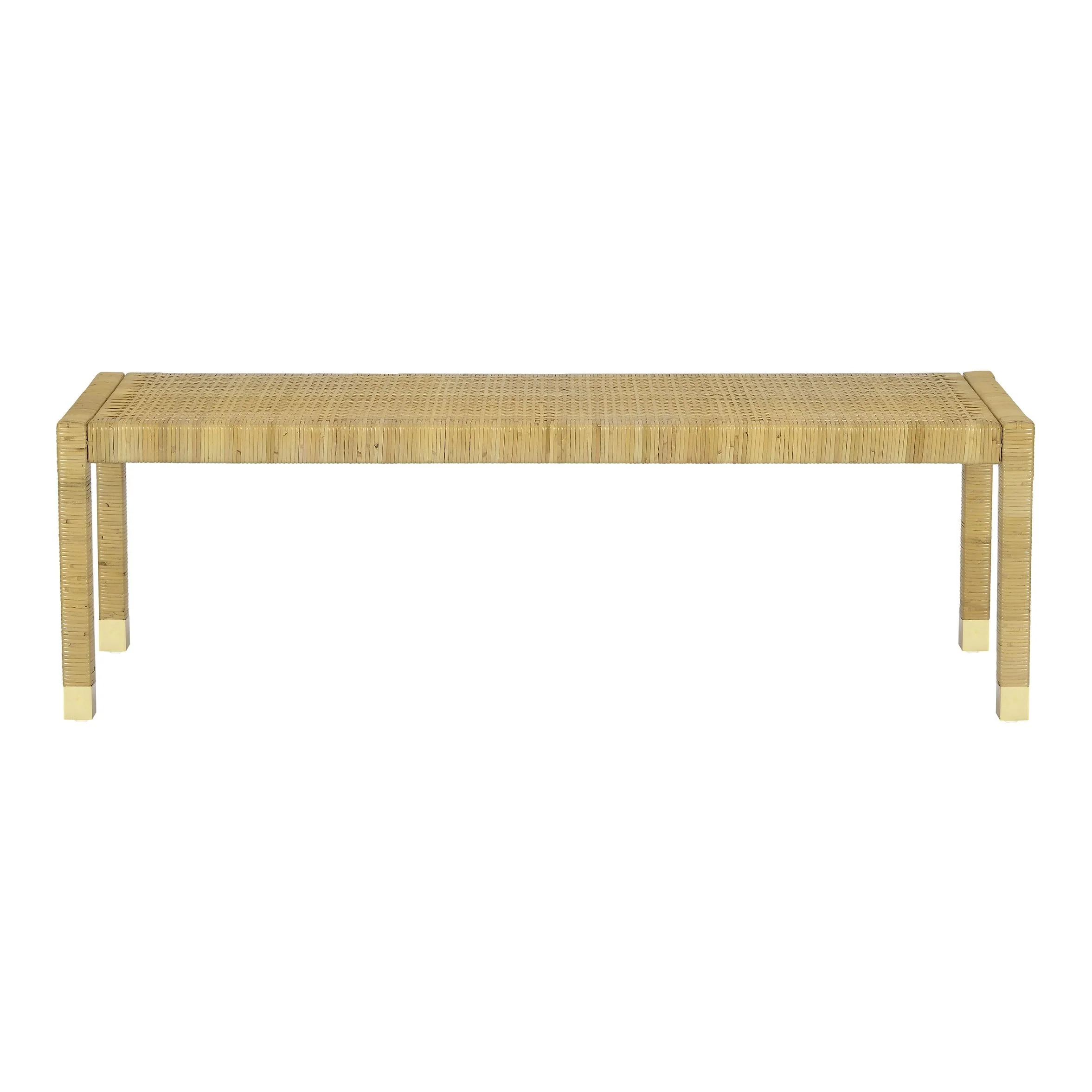 Amara Cream Linen Bench - Image 4