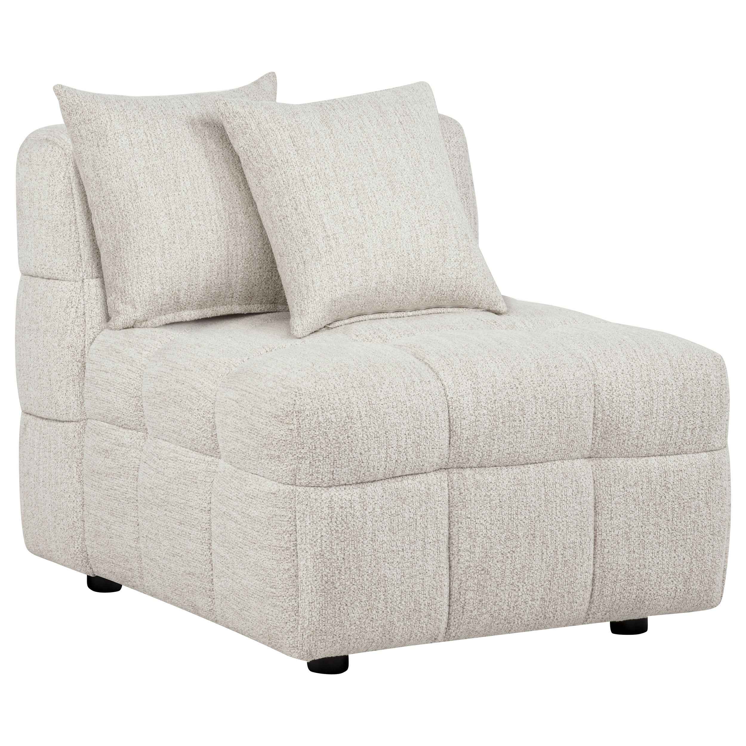 Amara Ivory 3-Piece Upholstered Sectional Sofa - Image 6