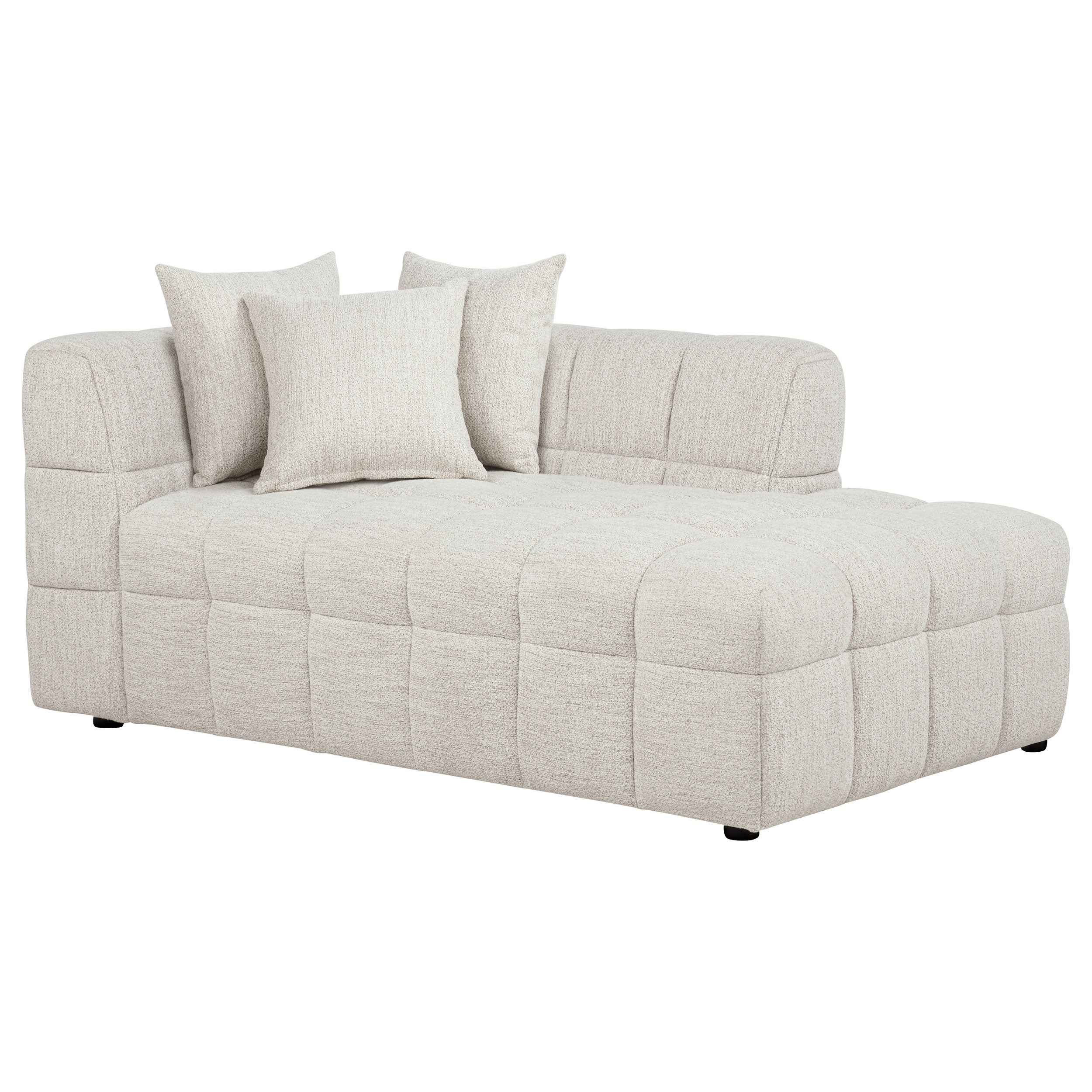 Amara Ivory 3-Piece Upholstered Sectional Sofa - Image 8