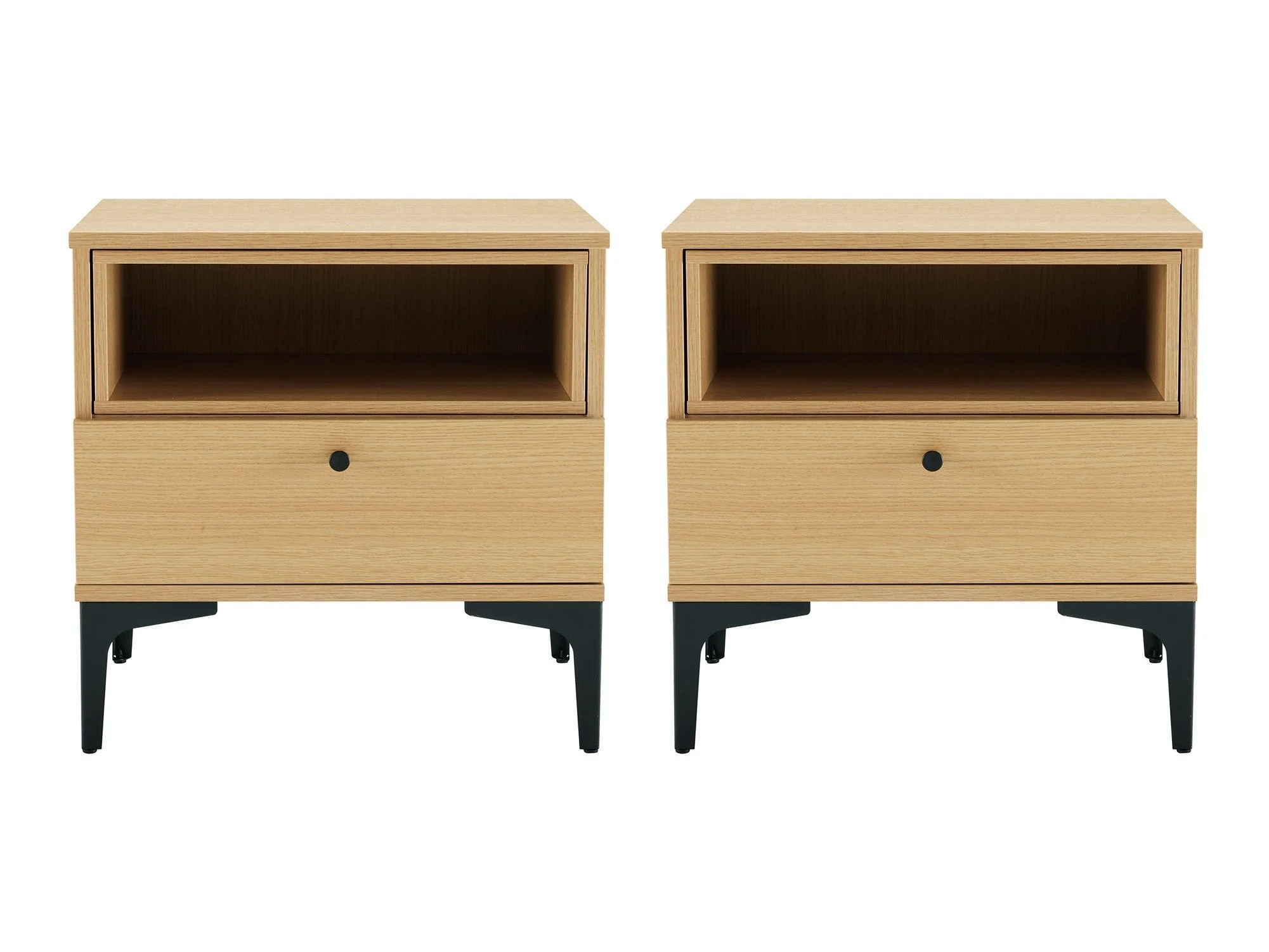 Amara Nightstand in Natural Oak (set of 2)