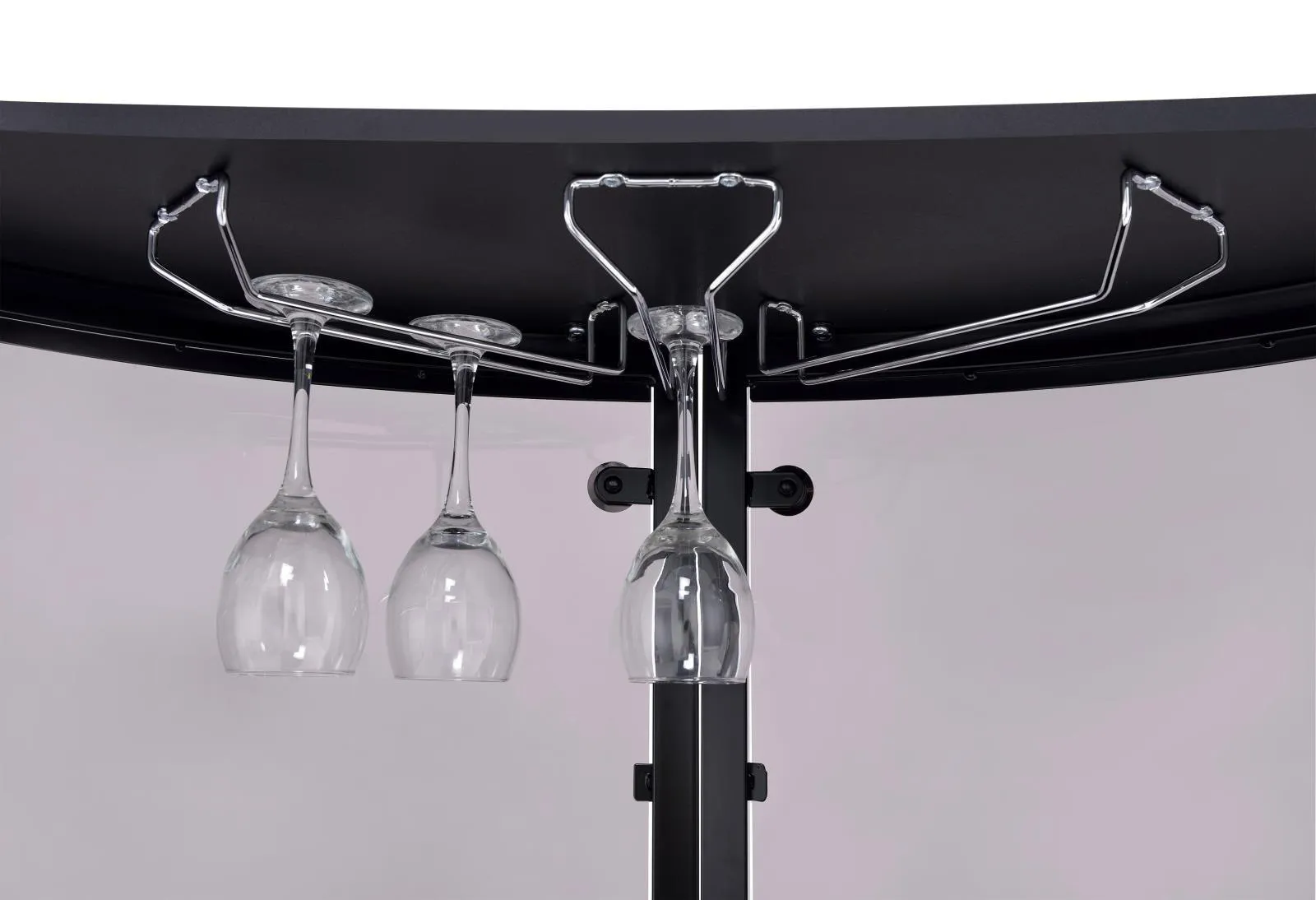 Amarillo Black/Chrome 2-Tier Bar Unit - Image 8