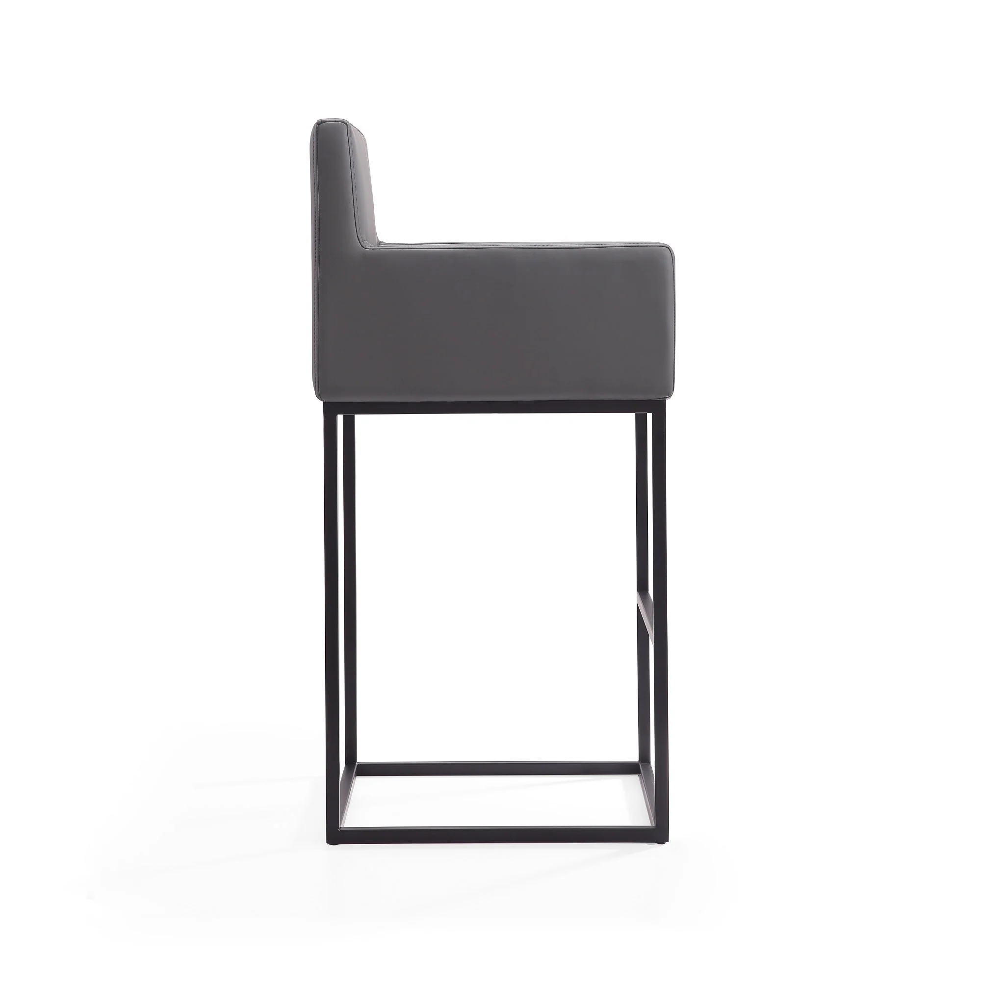 Ambassador Barstool in Grey and Black (set of 3) - Image 6