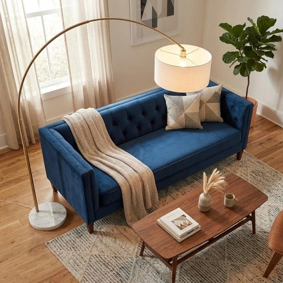 Ambient Arch Gold Brass Floor Lamp - Image 3