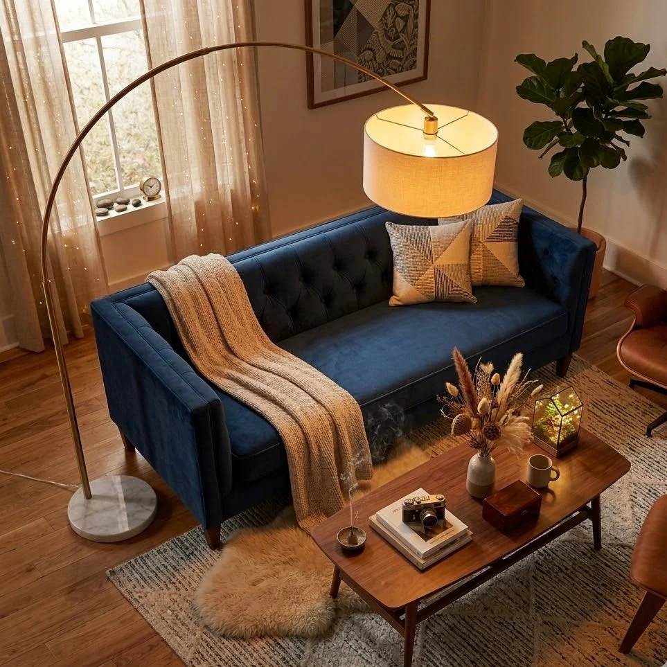 Ambient Arch Gold Brass Floor Lamp - Image 4