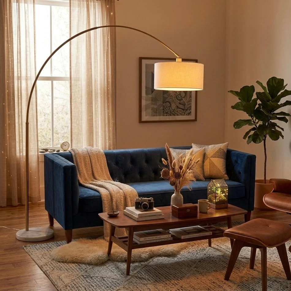 Ambient Arch Gold Brass Floor Lamp - Image 5