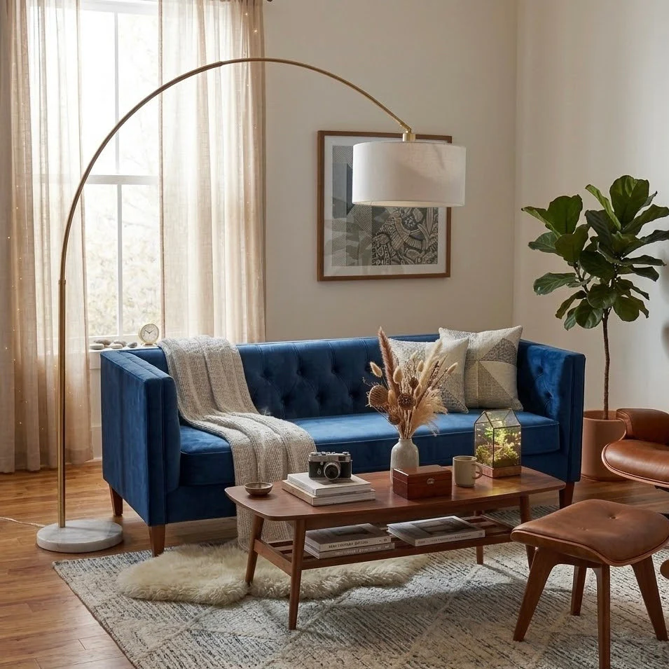 Ambient Arch Gold Brass Floor Lamp - Image 6