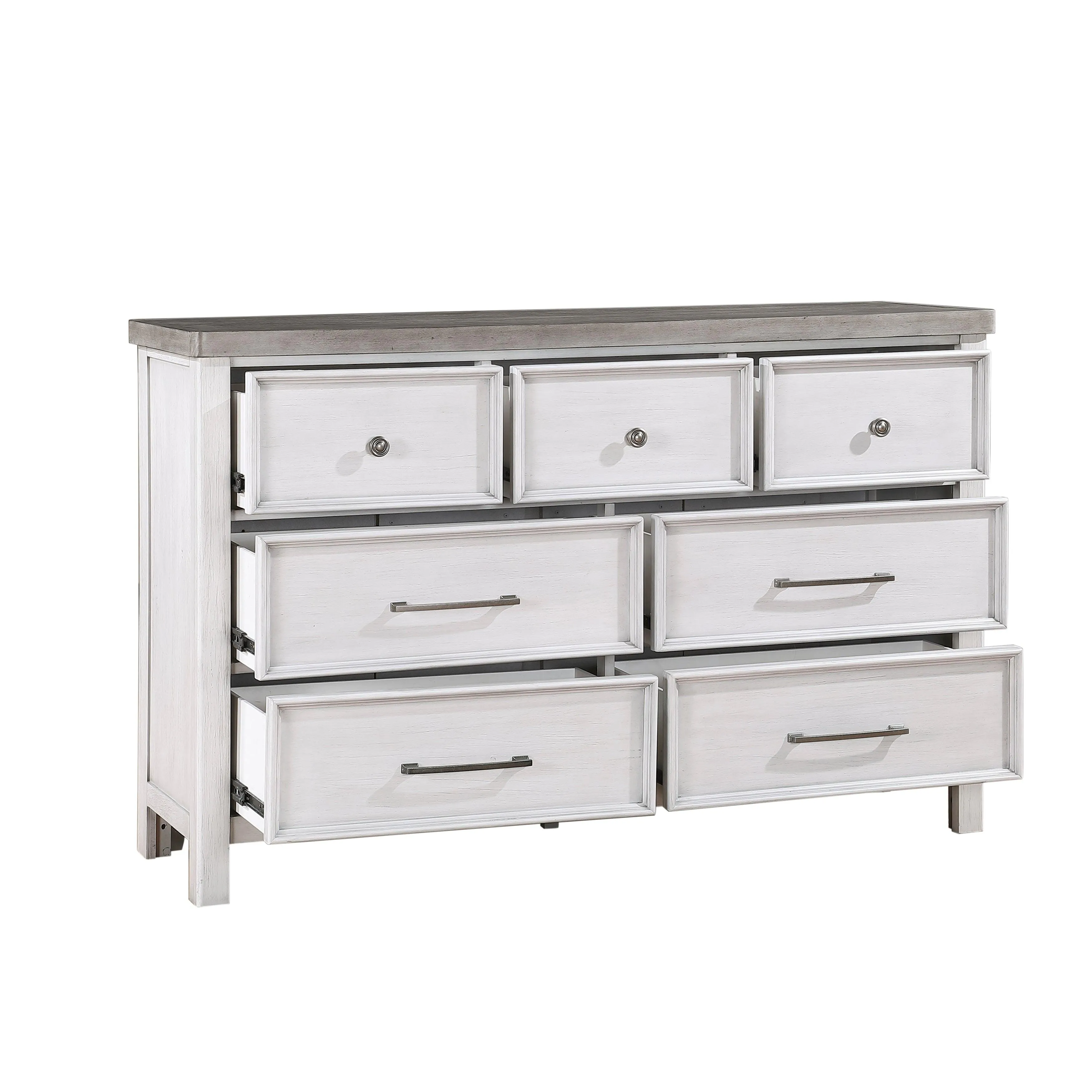 Ambrose Antique White/Gray Dresser - Image 2