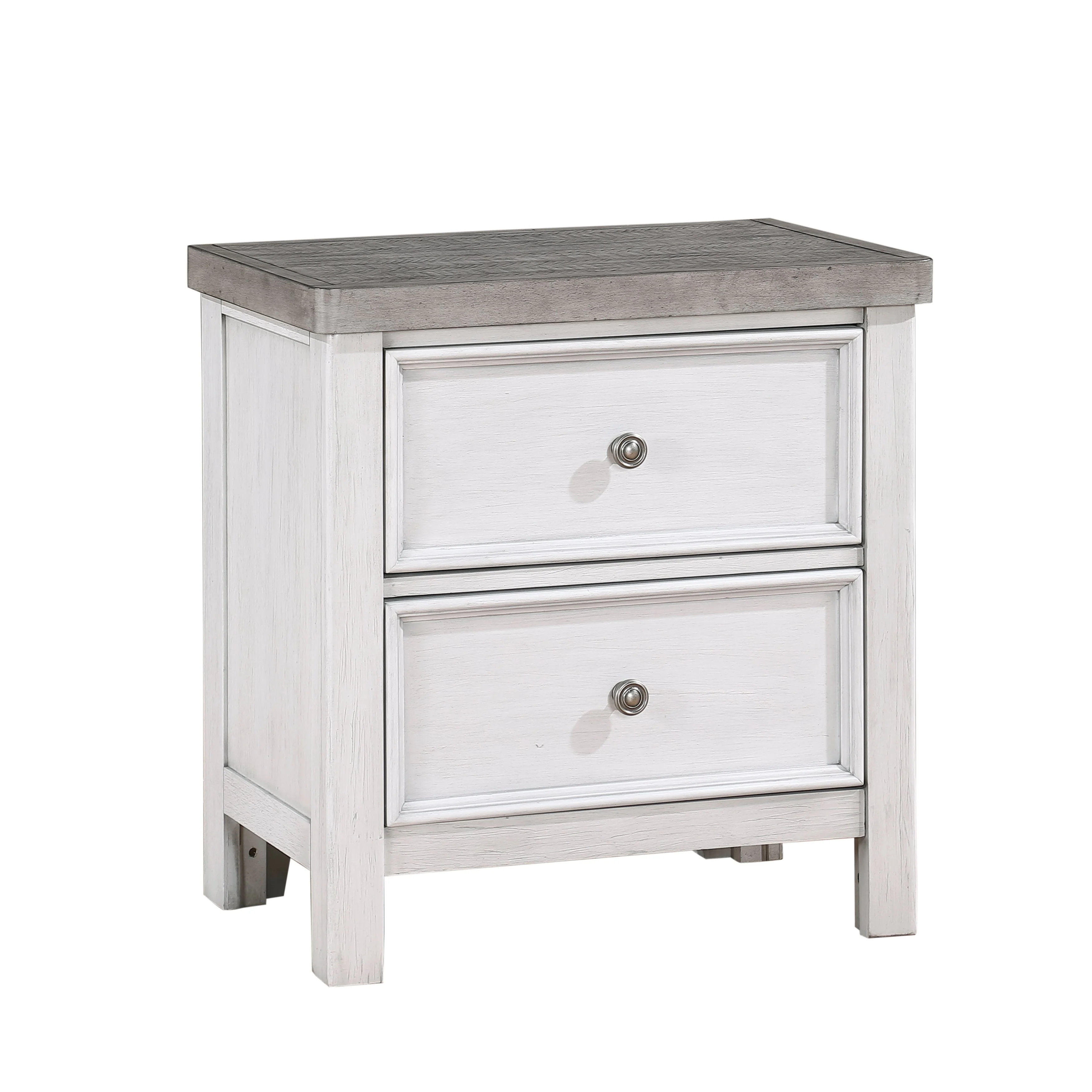 Ambrose Antique White/Gray Storage Platform Bedroom Set - Image 11