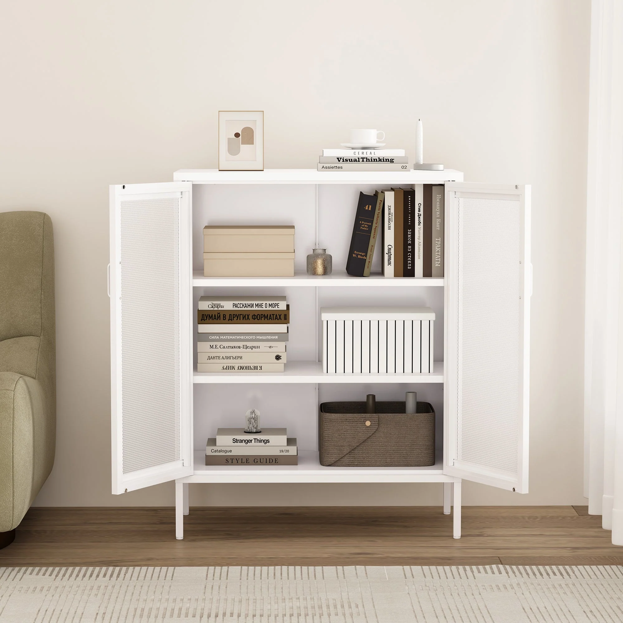 Amelia 31.5" Accent Cabinet in White - Image 5