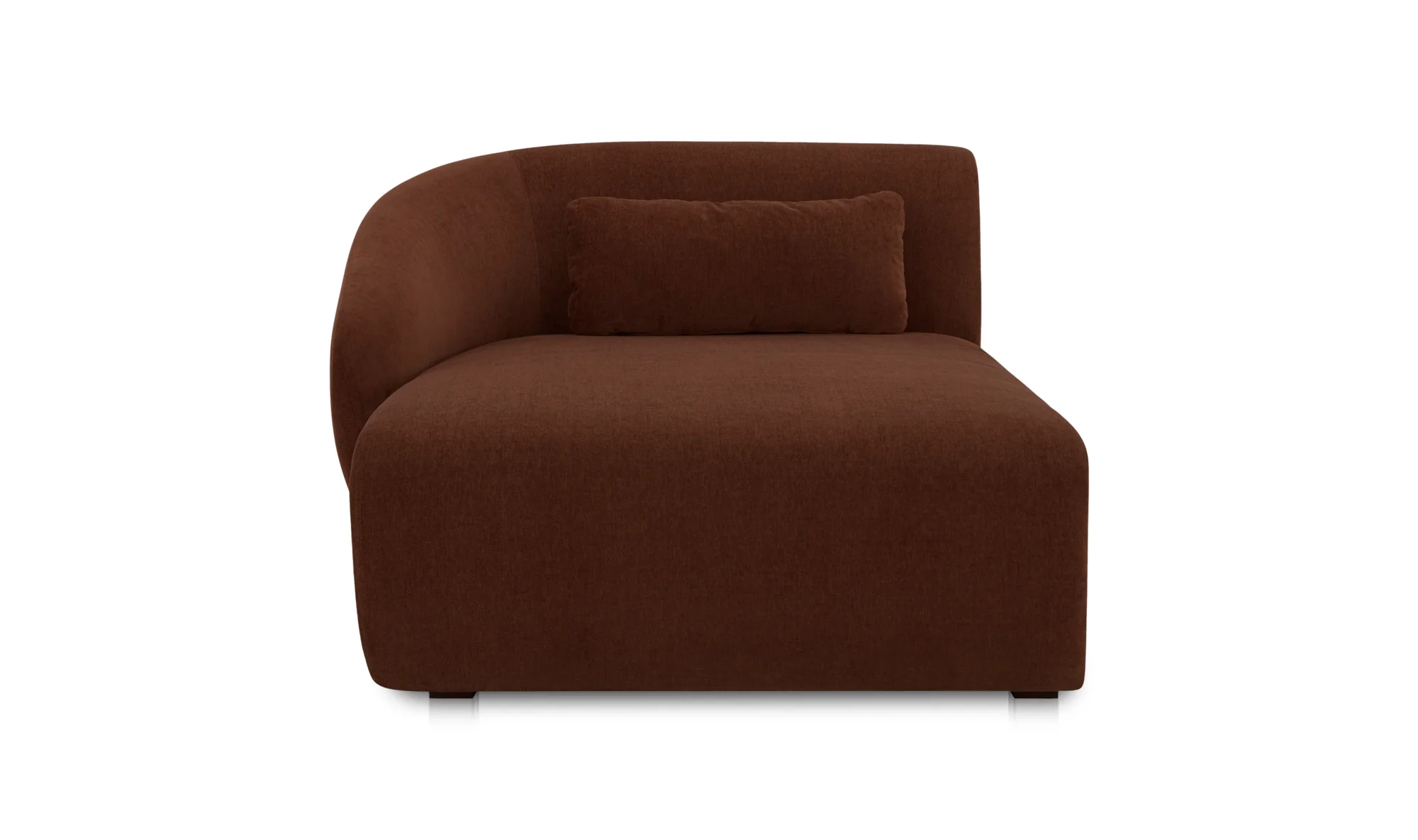 Amelia Left Arm Facing Chaise - Chestnut