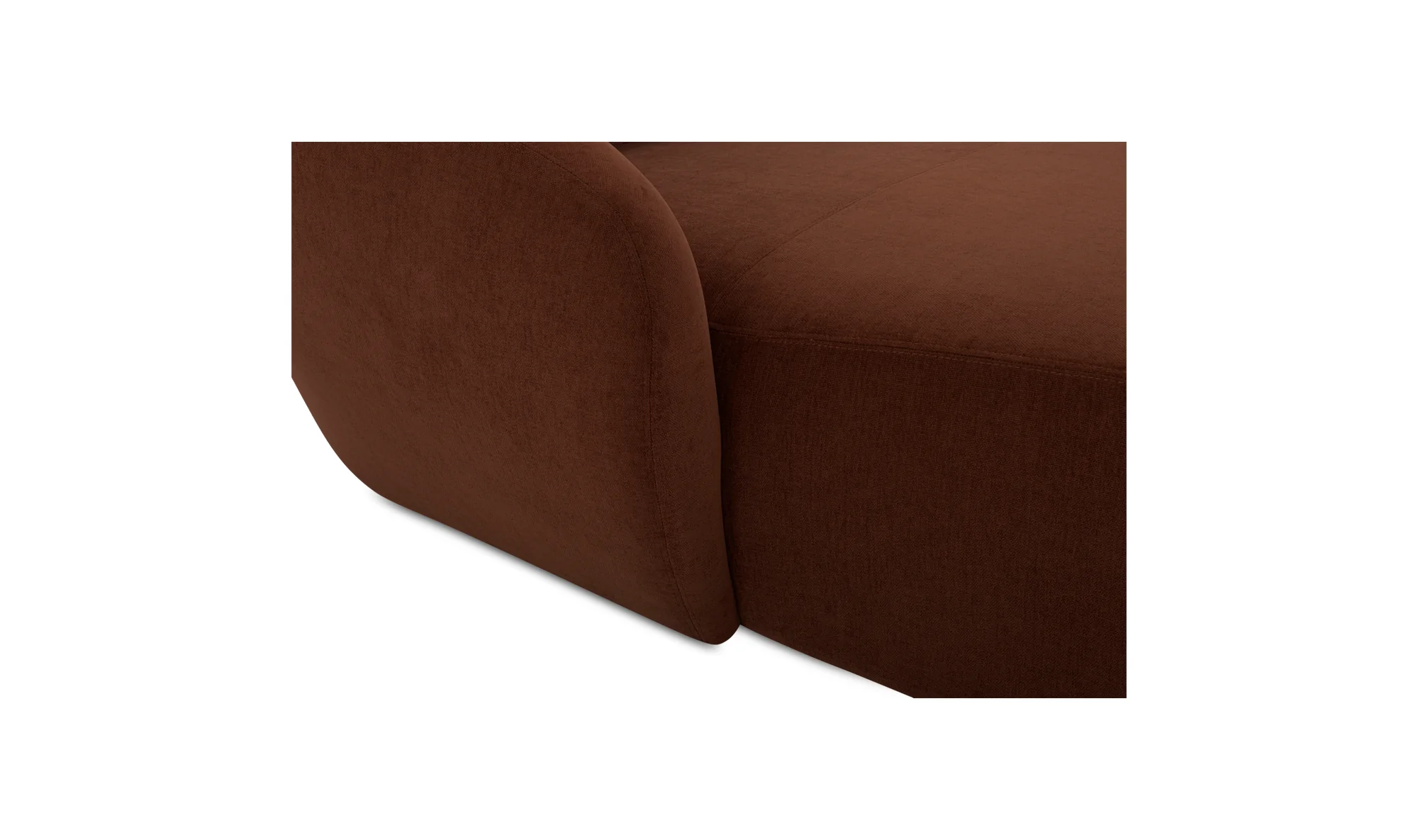 Amelia Left Arm Facing Chaise - Chestnut - Image 4