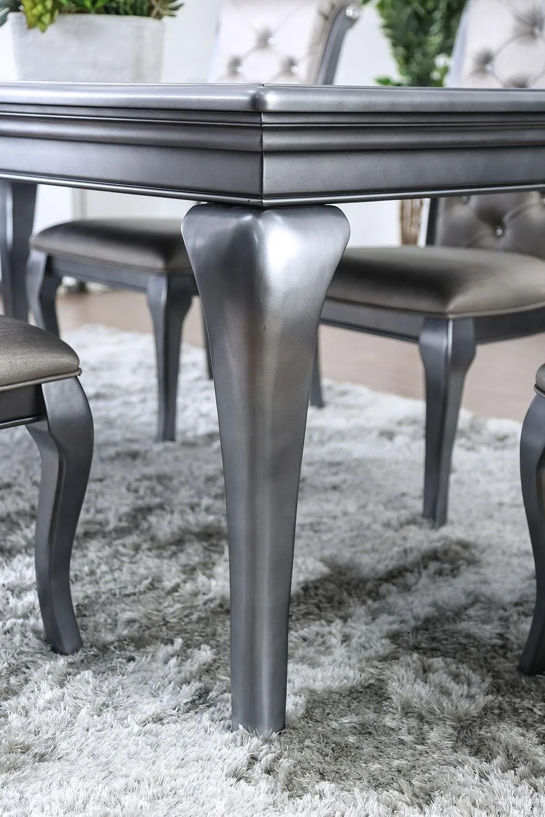 Amina Champagne Dining Table - Image 4