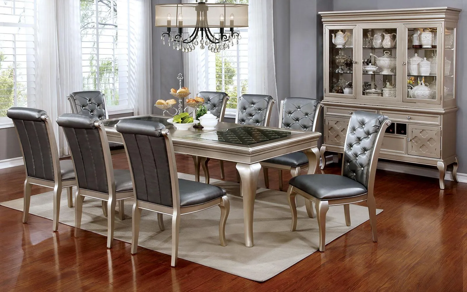 Amina Champagne Dining Table - Image 5