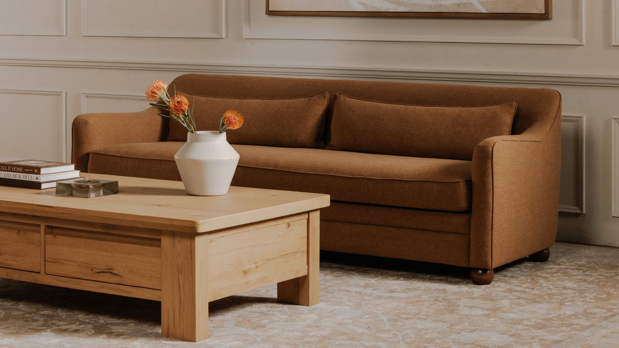 Amira Sofa Rust - Image 4